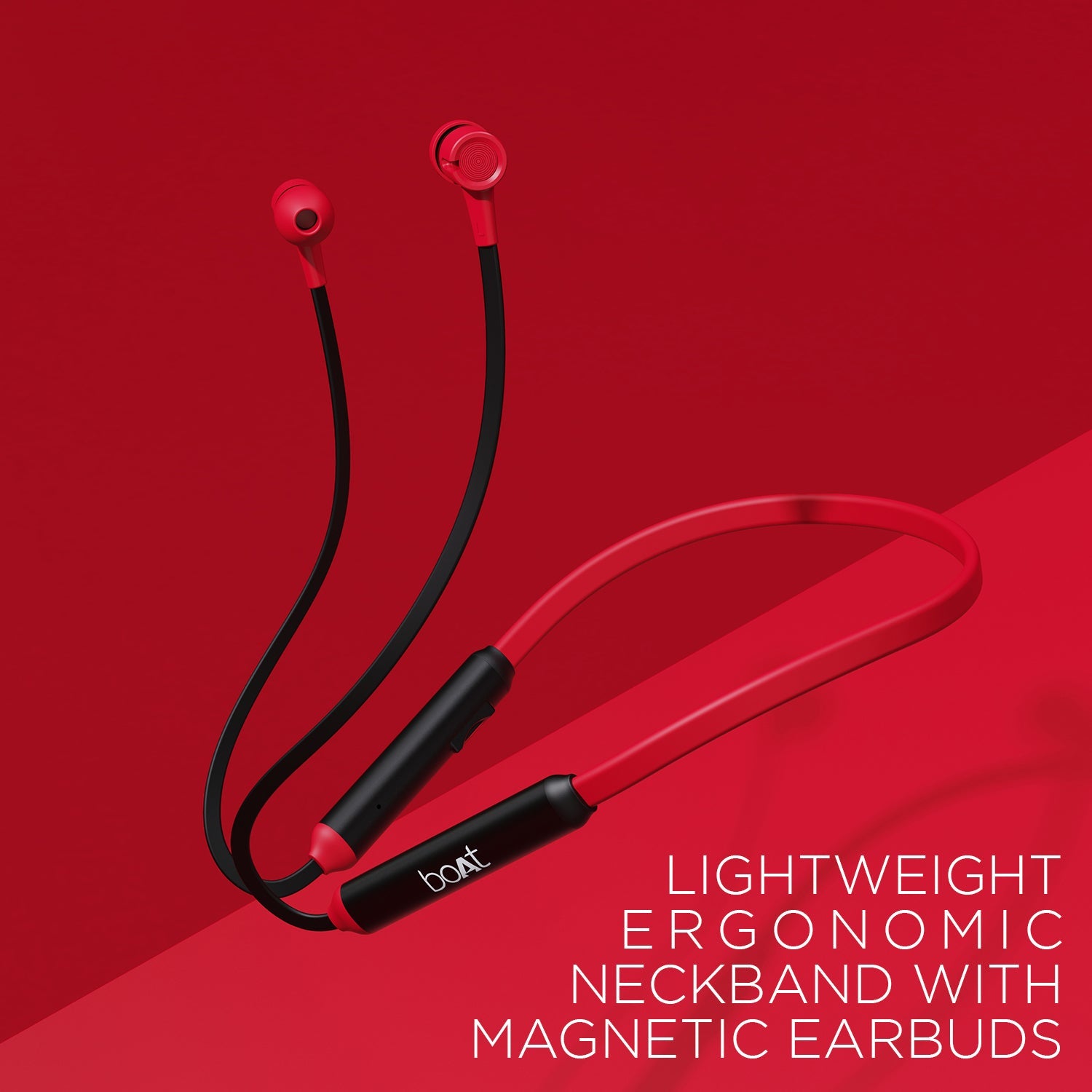 boAt 102 Wireless | Wireless Neckband with 8mm Dynamic Drivers, 15H Playback, Built-in Microphone, Magnetic Earbuds