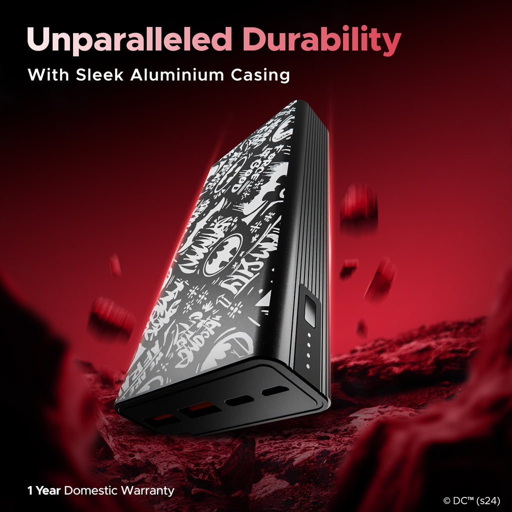 boAt Energyshroom PB400 DC Edition | Powerbank with 22.5W Wired Fast Charging, 12 Layer Smart IC Protection, 20000W mAh Battery