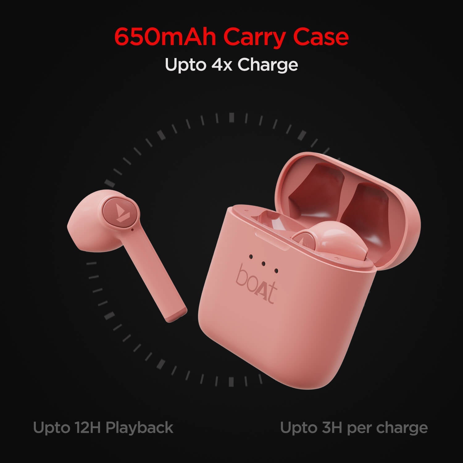 boAt Airdopes 131 SS Edition | TWS Earbuds with upto 60 Hours Playback, 13mm Drivers, IWP Technology, 650mAh Charging Case