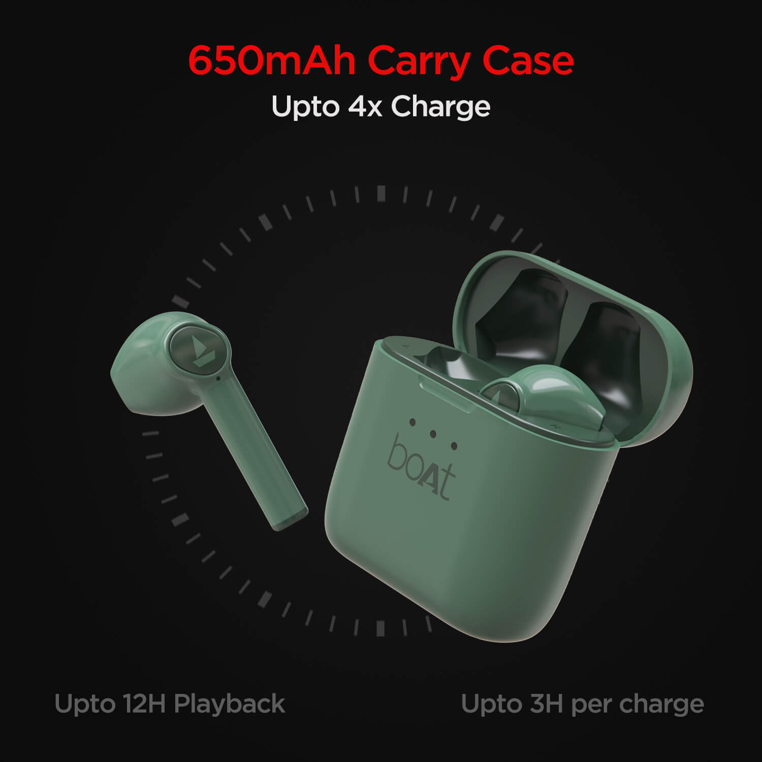 boAt Airdopes 131 SS Edition | TWS Earbuds with upto 60 Hours Playback, 13mm Drivers, IWP Technology, 650mAh Charging Case