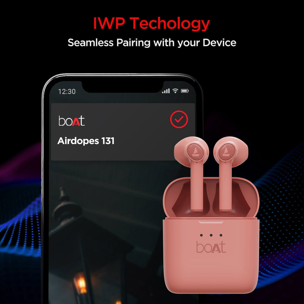 boAt Airdopes 138 | Wireless Earbuds with 13mm Drivers, Bluetooth V5.0+EDR, IWP Technology, 650mAh Pocket friendly Charging Case, 60 Hours nonstop music