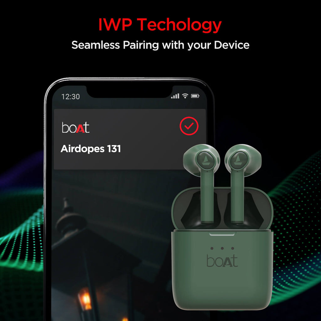 boAt Airdopes 138 | Wireless Earbuds with 13mm Drivers, Bluetooth V5.0+EDR, IWP Technology, 650mAh Pocket friendly Charging Case, 60 Hours nonstop music