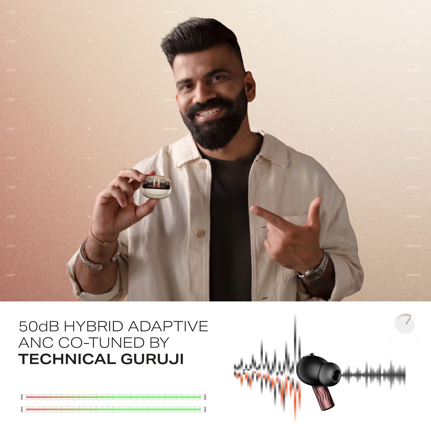 boAt Nirvana Zenith Pro | Wireless Headphones with Spatial Audio, 80H Playback & 50dB Hybrid Adaptive ANC