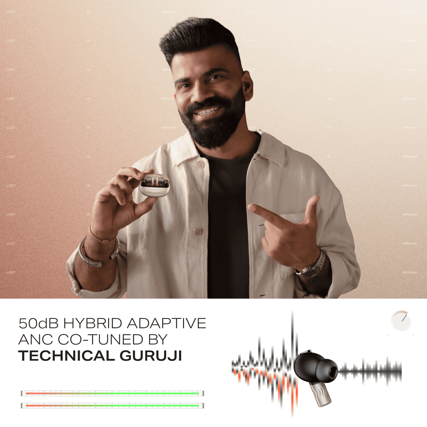 boAt Nirvana Zenith Pro | Wireless Headphones with Spatial Audio, 80H Playback & 50dB Hybrid Adaptive ANC