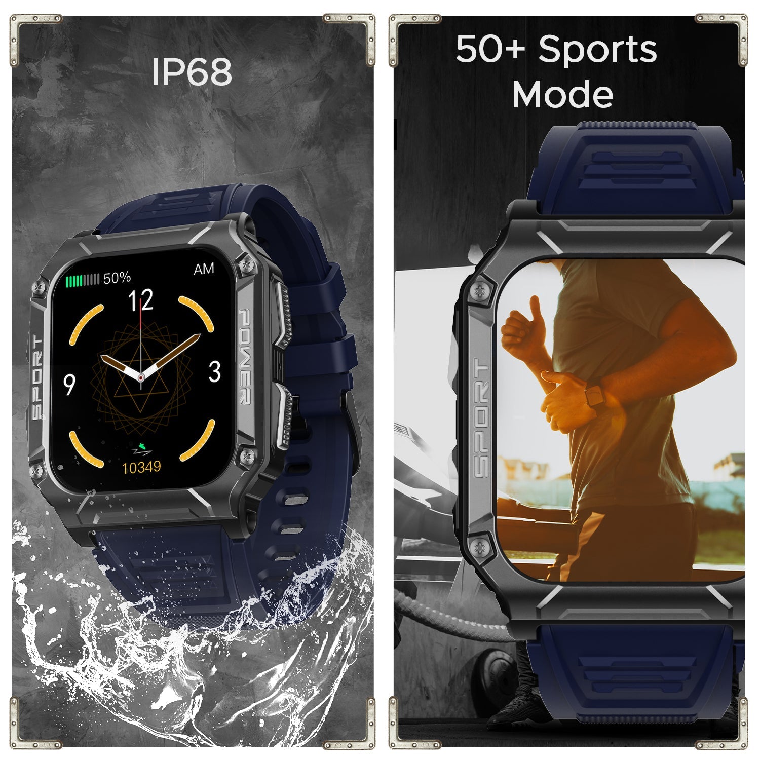 boAt Wave Force 2 | Smart Watch with 1.96" (4.97cm) HD Display, BT Calling, Built-in compass, SpO2 & Heart rate Monitoring