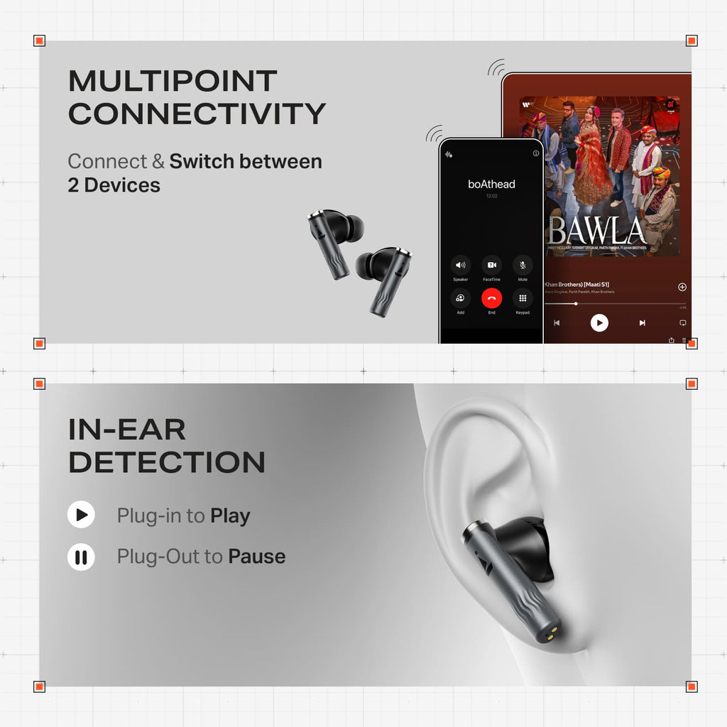 boAt Nirvana Zenith Pro | Wireless Headphones with Spatial Audio, 80H Playback & 50dB Hybrid Adaptive ANC