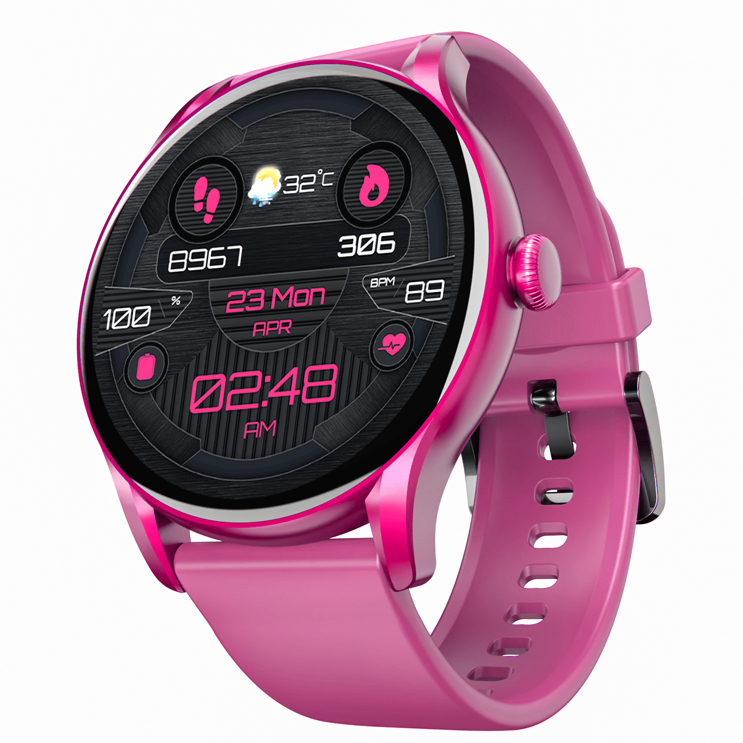 boAt Lunar Connect Ace | Round AMOLED Display Smartwatch with 1.43" (3.63 cm) Screen, Bluetooth Calling, 100+ Sports Modes