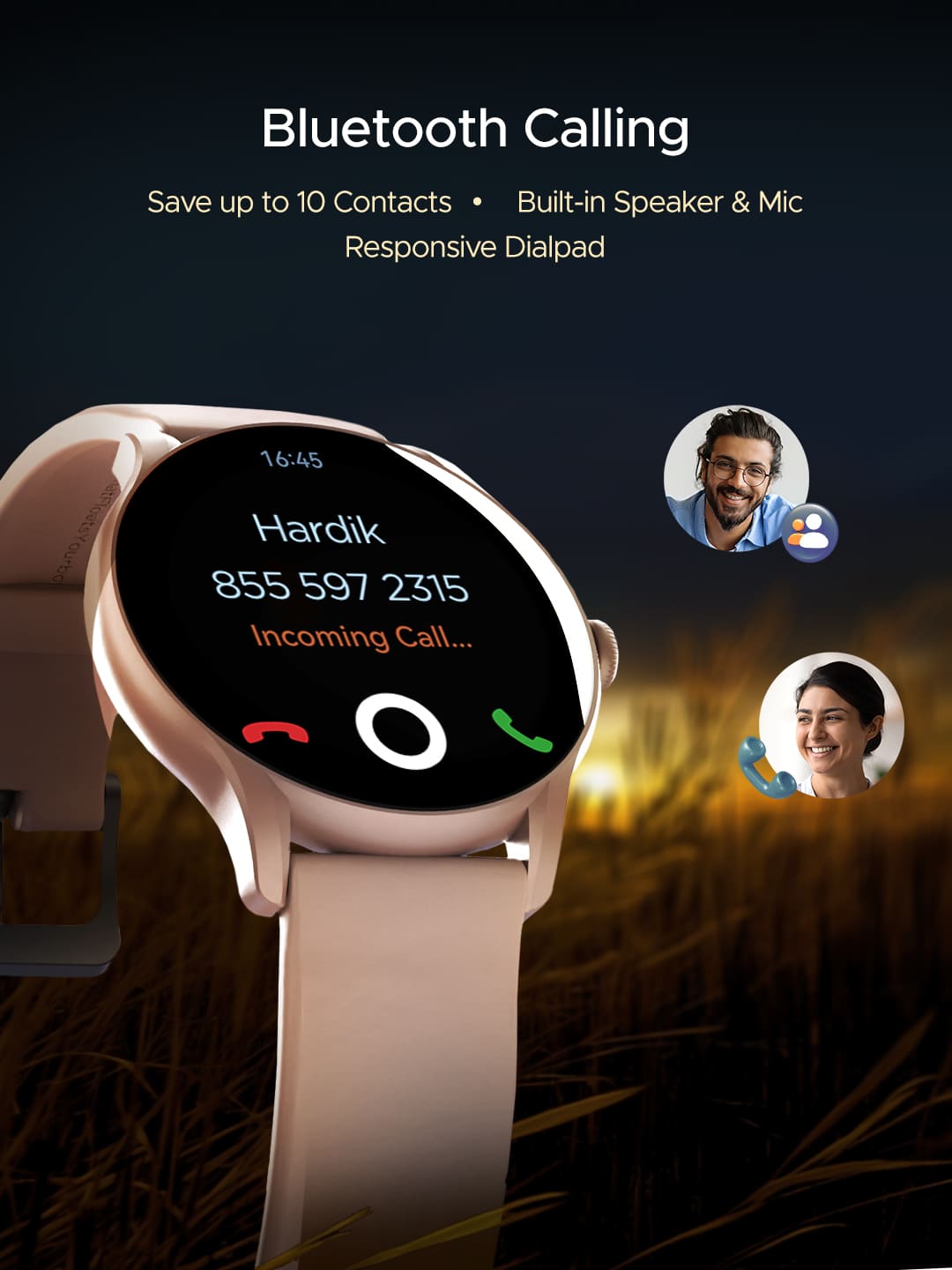 boAt Lunar Connect Ace | Round AMOLED Display Smartwatch with 1.43" (3.63 cm) Screen, Bluetooth Calling, 100+ Sports Modes