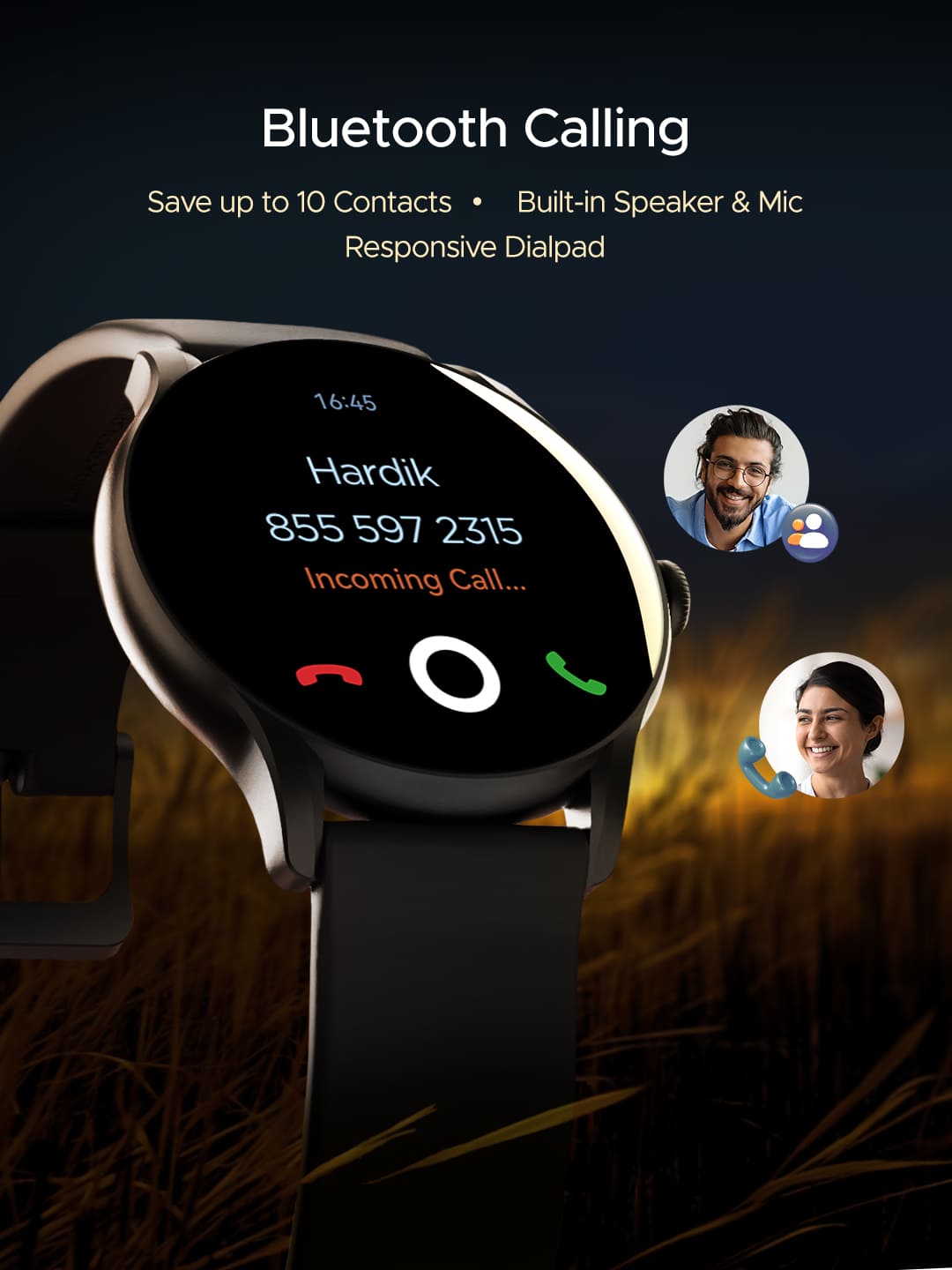 boAt Lunar Connect Ace | Round AMOLED Display Smartwatch with 1.43" (3.63 cm) Screen, Bluetooth Calling, 100+ Sports Modes
