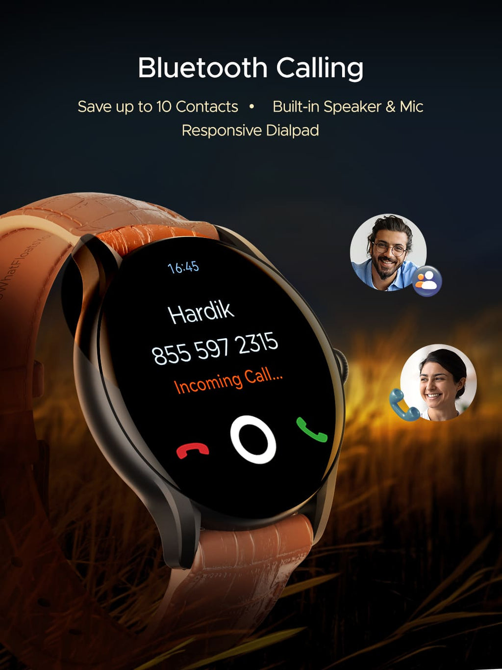 boAt Lunar Connect Ace | Round AMOLED Display Smartwatch with 1.43" (3.63 cm) Screen, Bluetooth Calling, 100+ Sports Modes