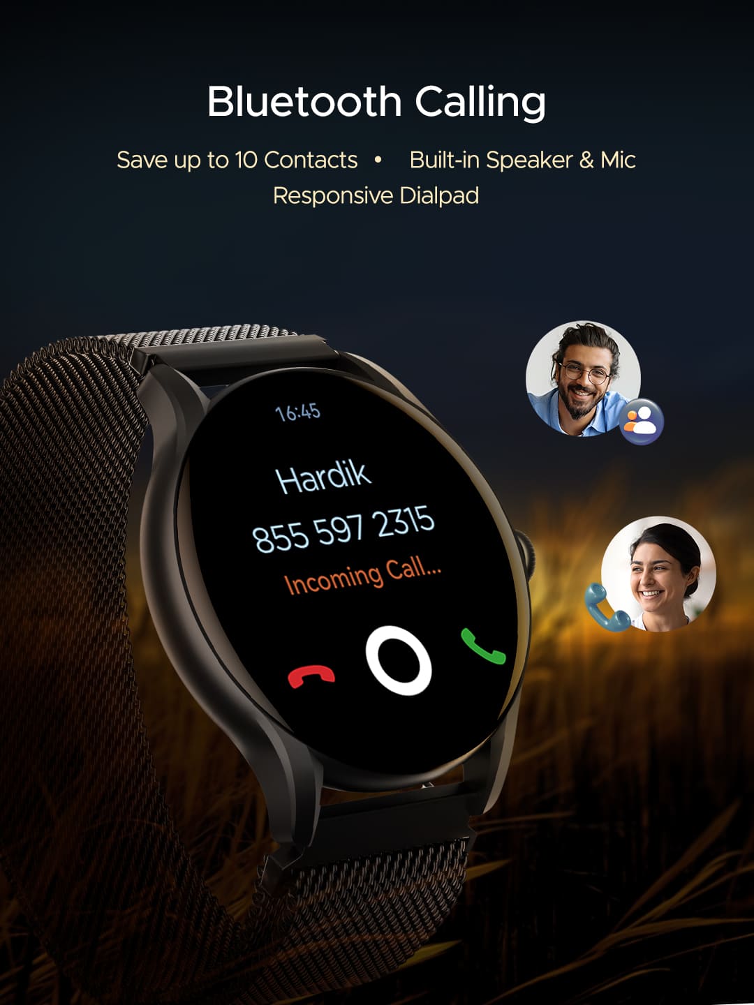 boAt Lunar Connect Ace | Round AMOLED Display Smartwatch with 1.43" (3.63 cm) Screen, Bluetooth Calling, 100+ Sports Modes