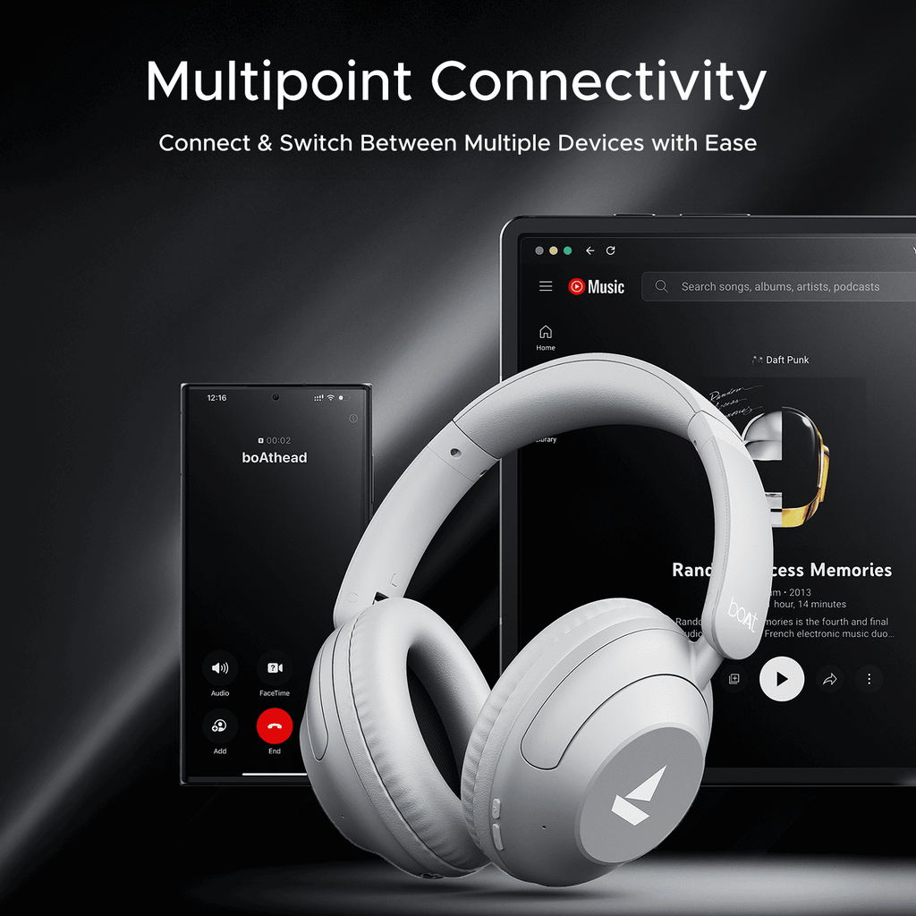 boAt Rockerz 650 Pro | Wireless Headphone with 80 Hours Playback, Dolby Audio, Touch & Swipe Controls