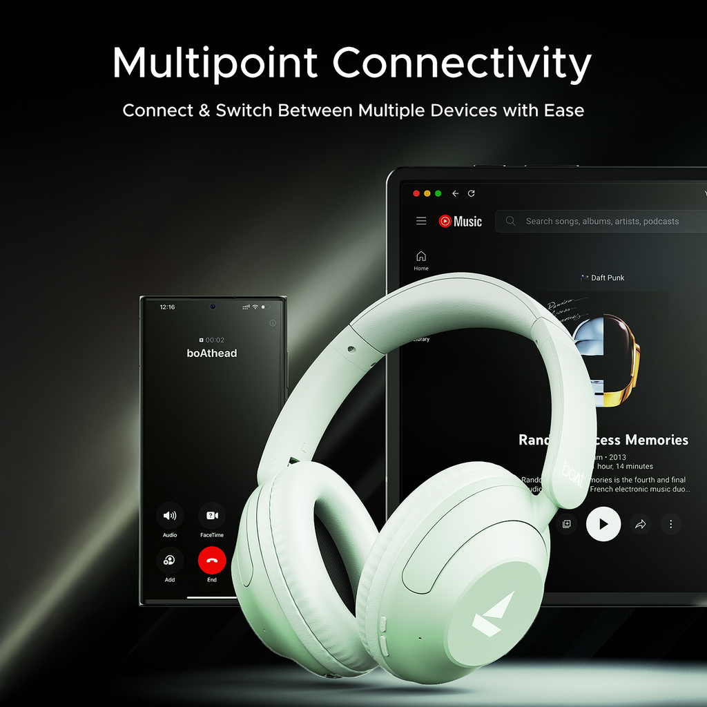boAt Rockerz 650 Pro | Wireless Headphone with 80 Hours Playback, Dolby Audio, Touch & Swipe Controls