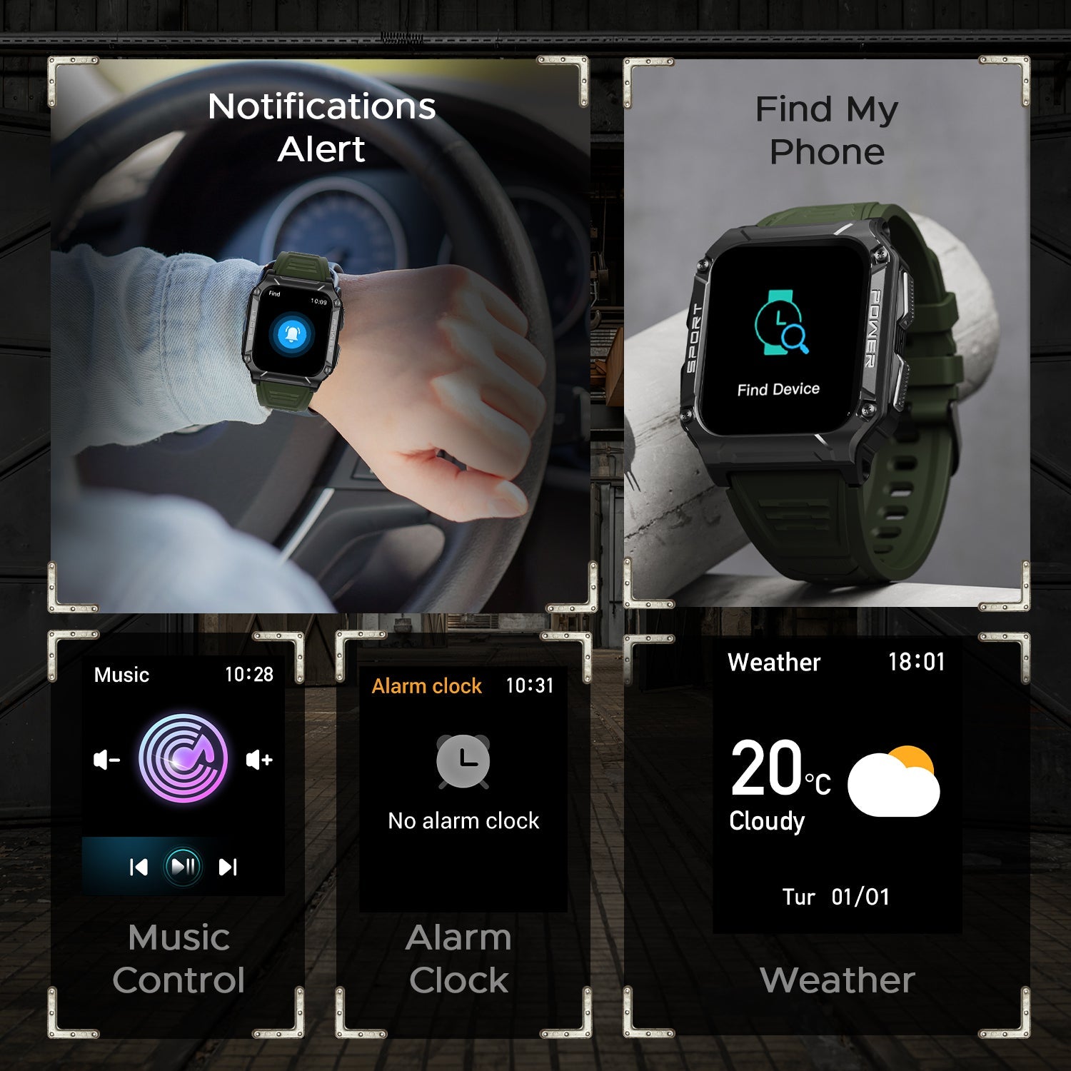 boAt Wave Force 2 | Smart Watch with 1.96" (4.97cm) HD Display, BT Calling, Built-in compass, SpO2 & Heart rate Monitoring