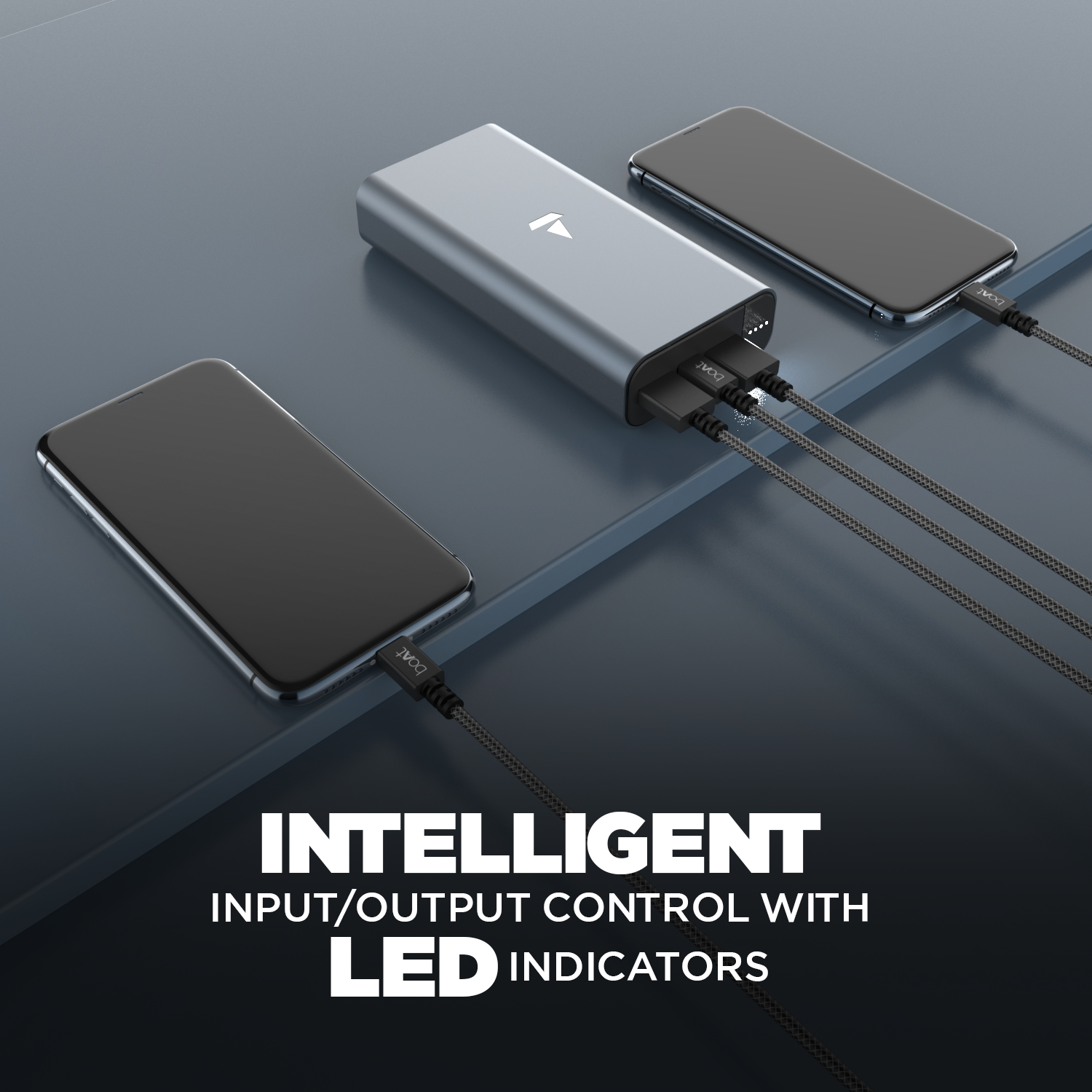 boAt EnergyShroom PB18 | Powerbank with 20000mAh battery capacity with Smart IC protection