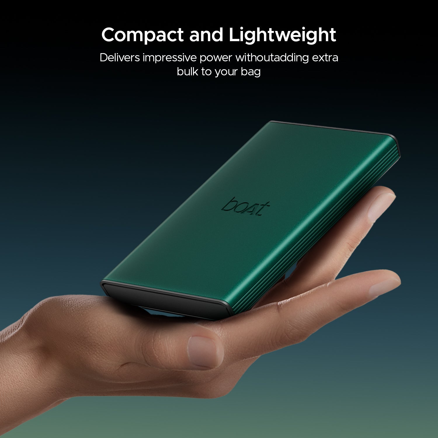 boAt EnergyShroom PB300 Pro | 10000mAh Powerbank with 2-way 22.5W fast charging,Pass-Through Charging, 12-Layer Smart IC Protection, Aluminium Casing & Compact
