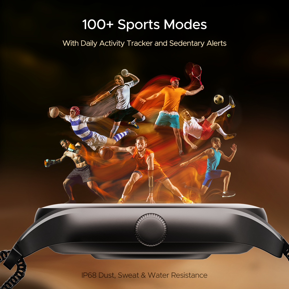 boAt Primia Ace | Smartwatch with 1.43" (3.63cm) Amoled Display, BT Calling, 100+ Sports Modes, Up to 10 Days Battery