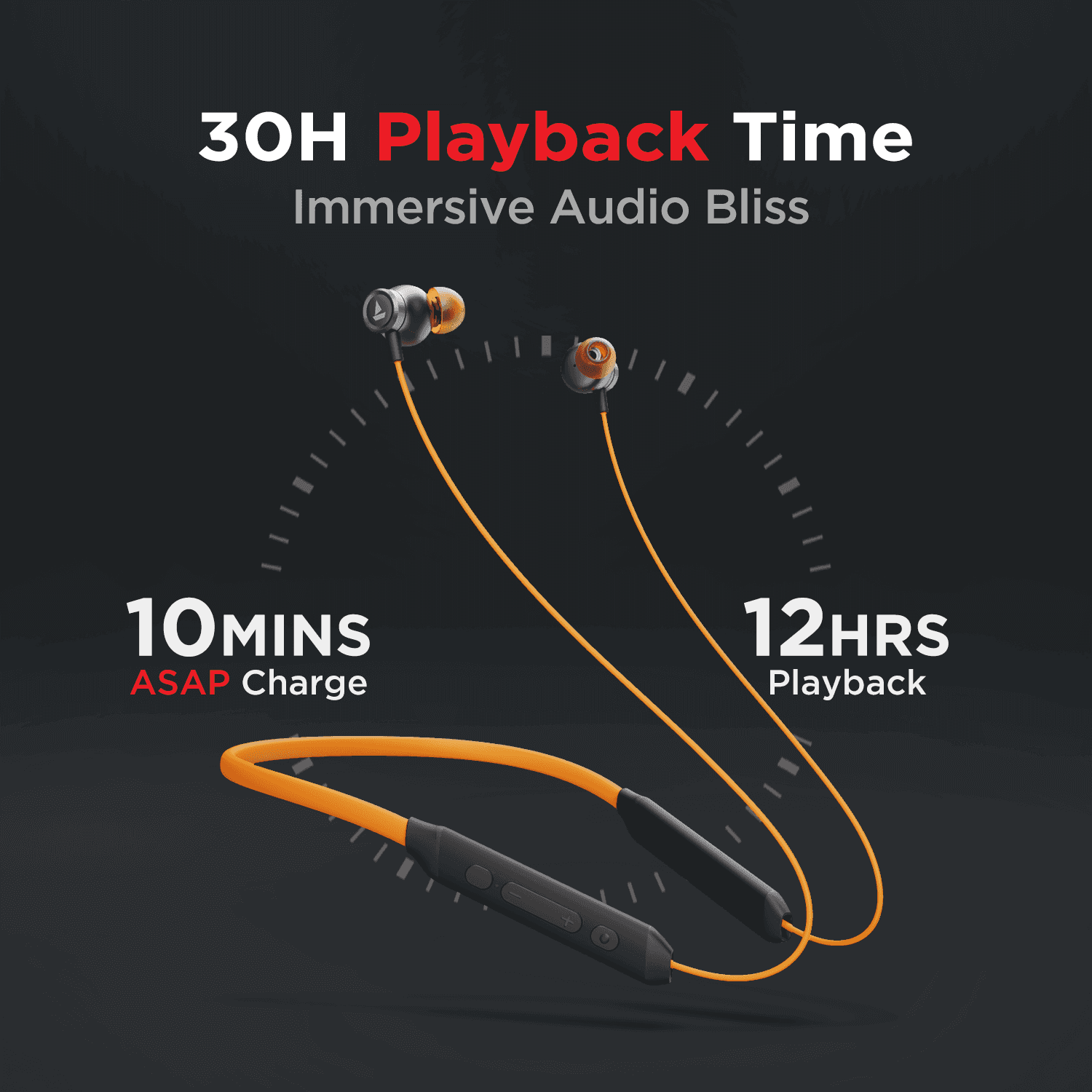 boAt Rockerz 205 Pro | Bluetooth Earphone with 10mm Drivers, Upto 30 Hour Playback, Lightweight Magnetic Earbuds
