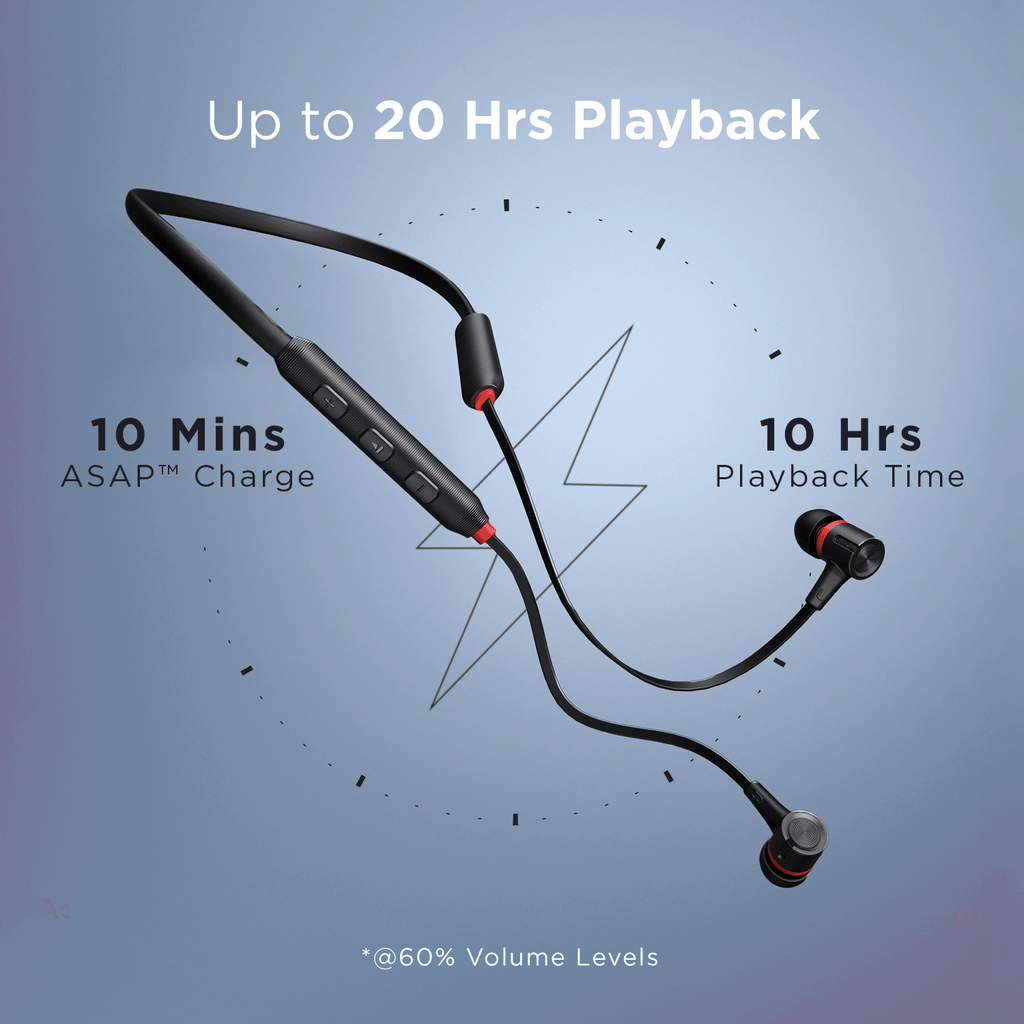 boAt Rockerz 245 Pro | Wireless Earphones with 10 min ASAP™ Fast Charge, 20 Hours of nonstop playback & ENx™ Technology