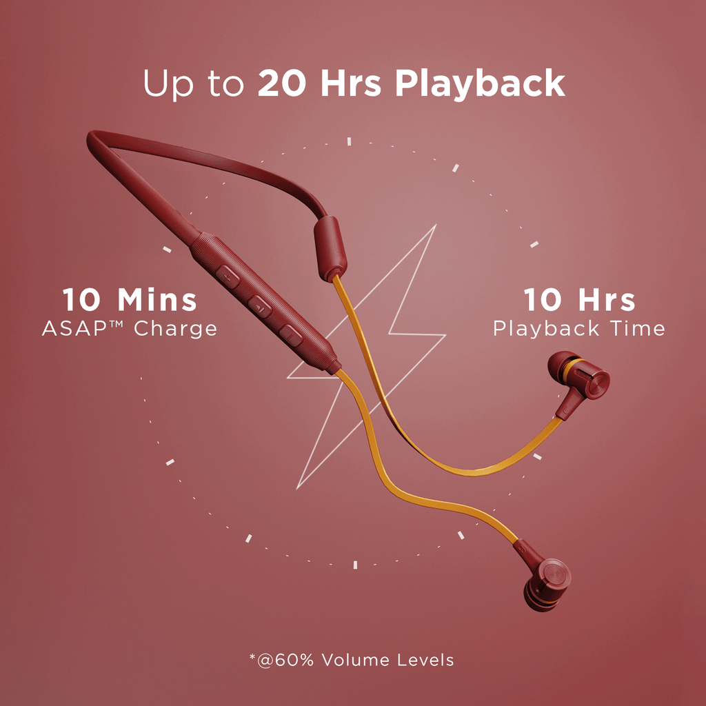 boAt Rockerz 245 Pro | Wireless Earphones with 10 min ASAP™ Fast Charge, 20 Hours of nonstop playback & ENx™ Technology
