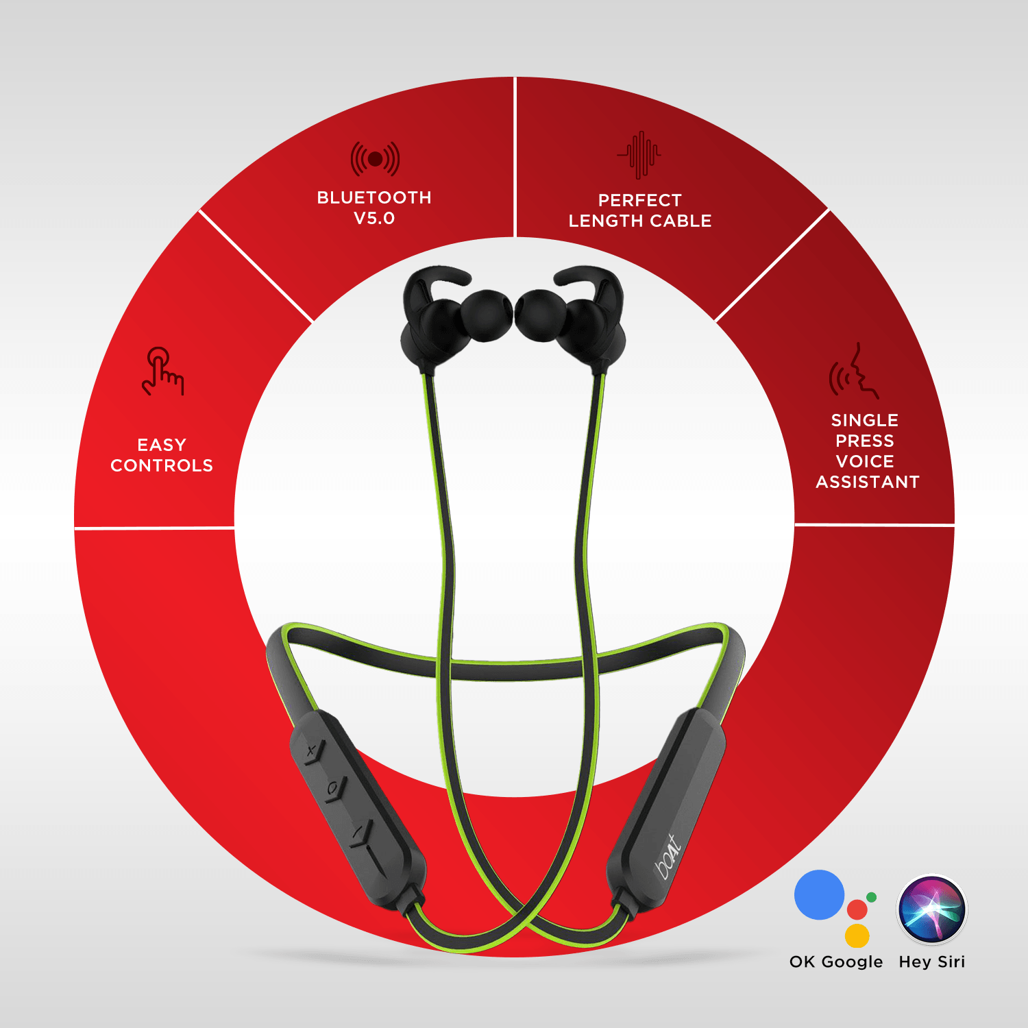 boAt Rockerz 255F | True HD Neckband with 10mm Dynamic Driver, Bluetooth 4.1, UpTo 6 Hours Playback, 110mah Battery
