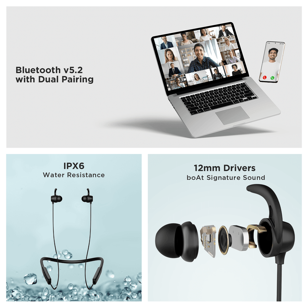 boAt Rockerz 255 Neo | Wireless Bluetooth Neckband with 12mm*2 Drivers, Upto 25Hrs Playback, Beast Mode & ENx Technology,