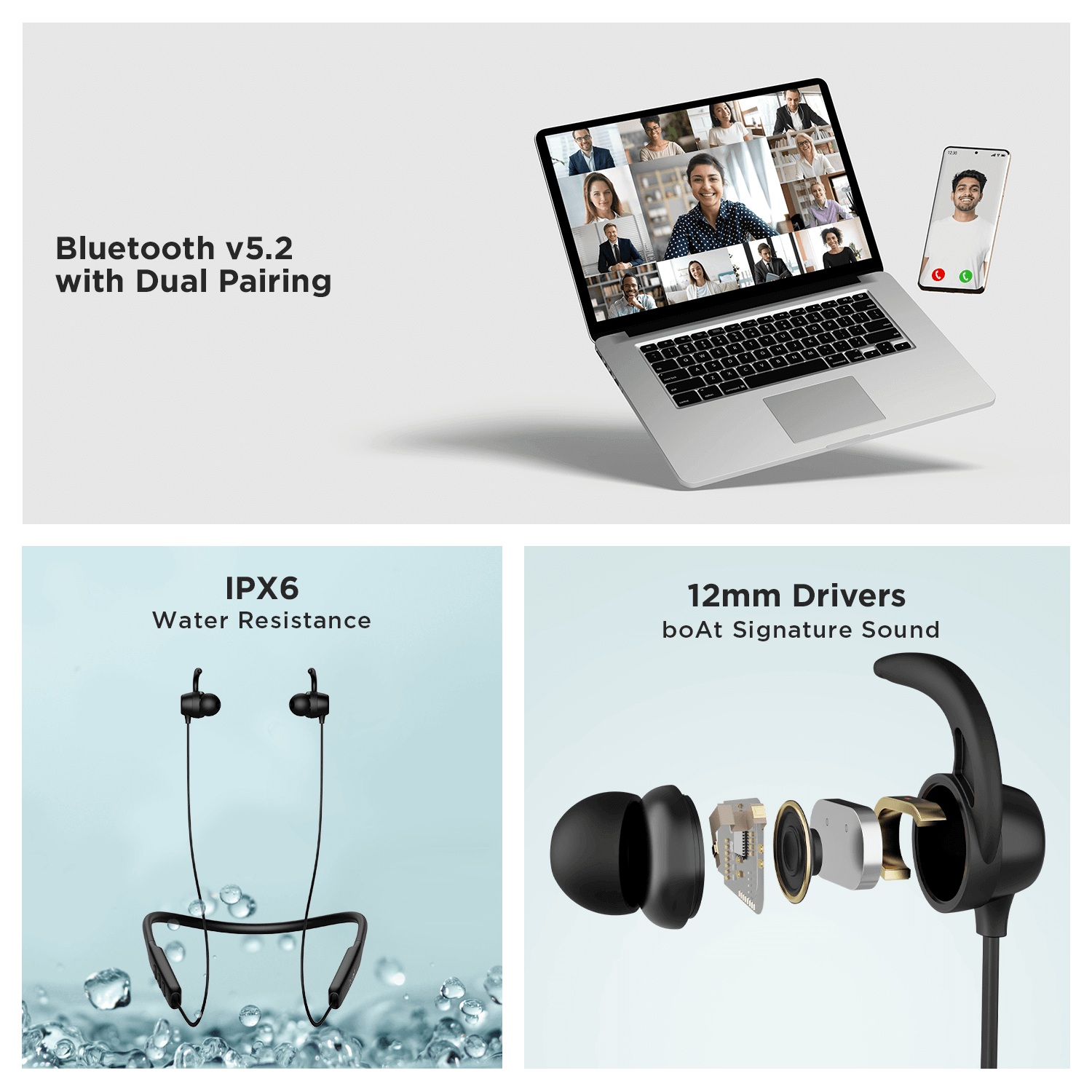 boAt Rockerz 255 Neo | Wireless Bluetooth Neckband with 12mm*2 Drivers, Upto 25Hrs Playback, Beast Mode & ENx Technology,