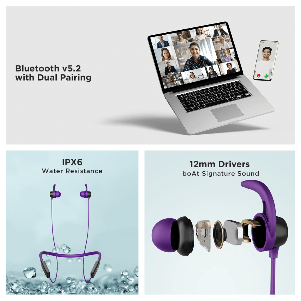 boAt Rockerz 255 Neo | Wireless Bluetooth Neckband with 12mm*2 Drivers, Upto 25Hrs Playback, Beast Mode & ENx Technology,