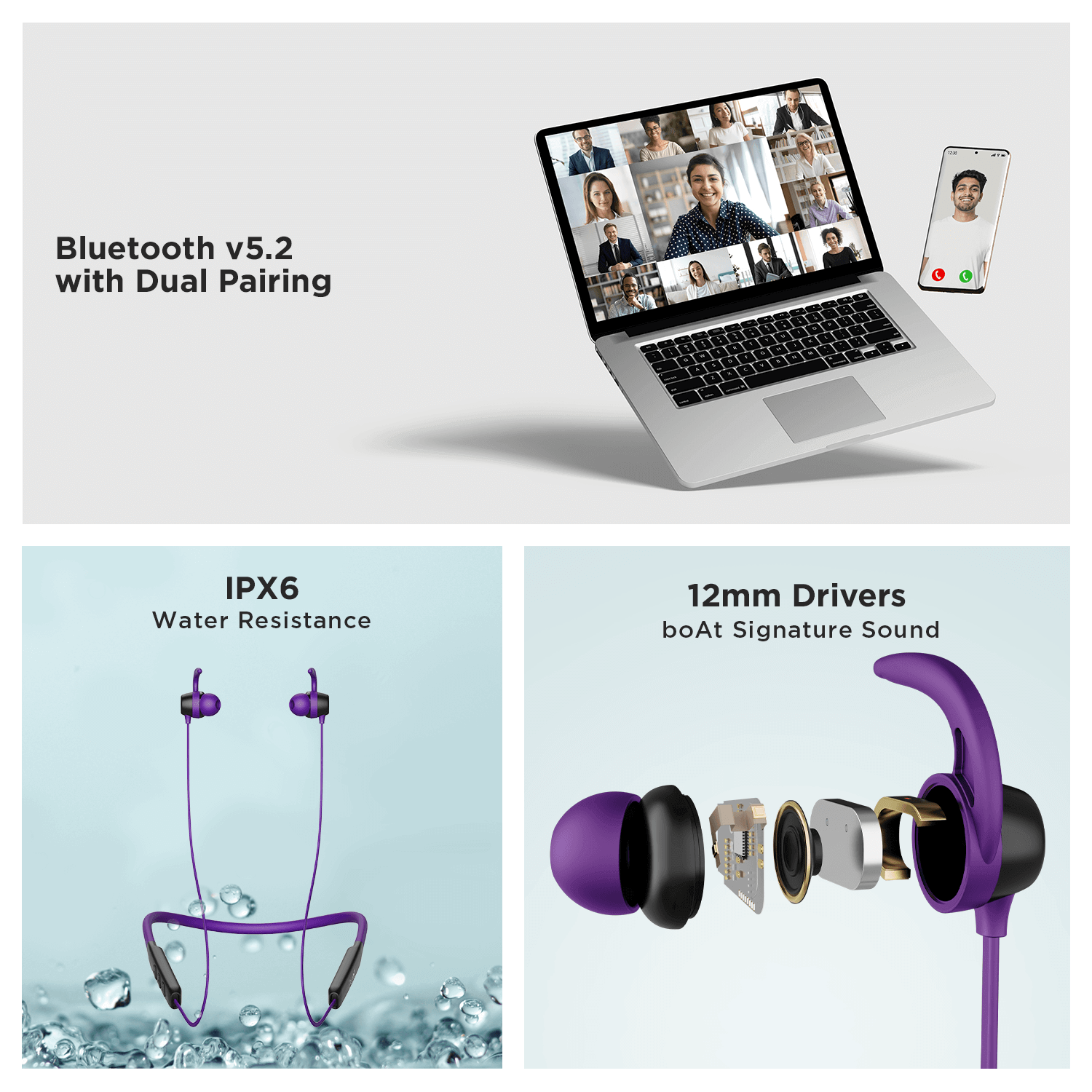 boAt Rockerz 255 Neo | Wireless Bluetooth Neckband with 12mm*2 Drivers, Upto 25Hrs Playback, Beast Mode & ENx Technology,
