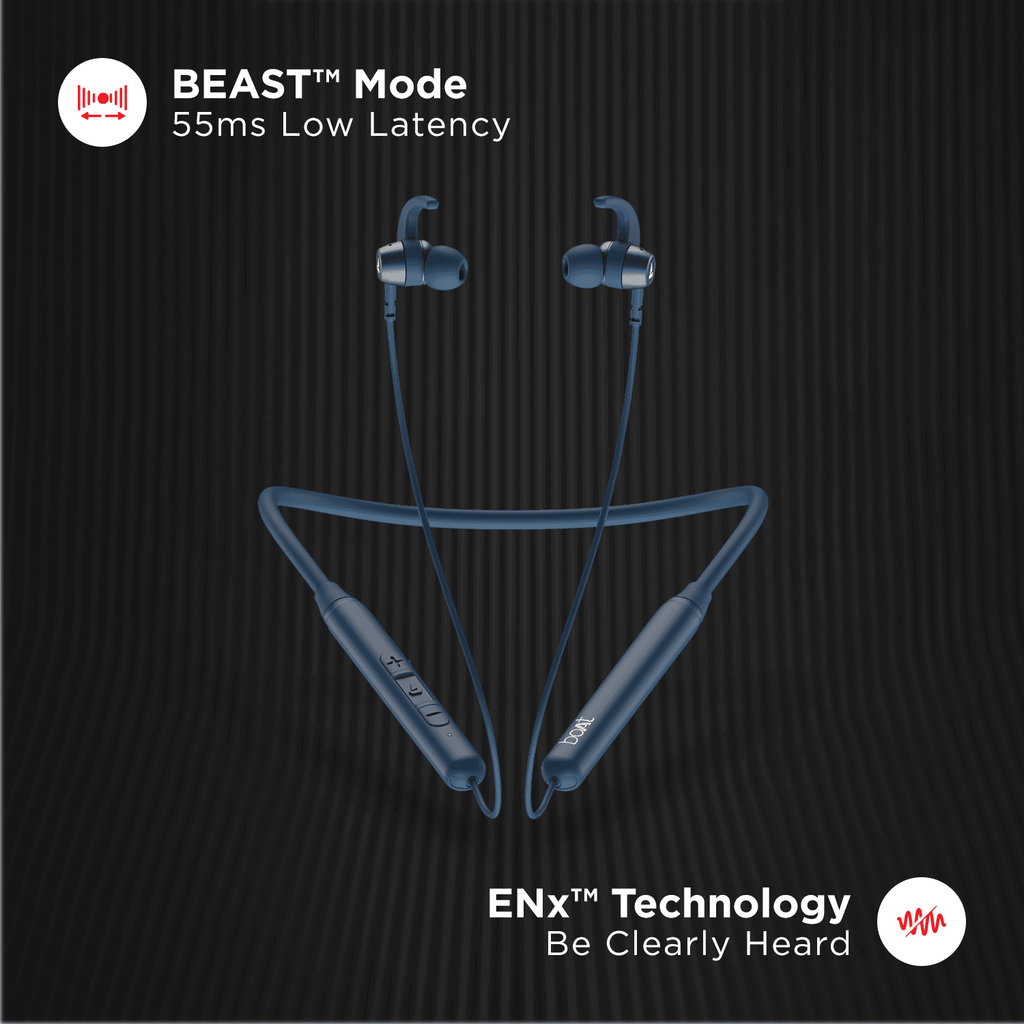 boAt Rockerz 260 v1 | Wireless Bluetooth Earphone with Insta Wake & Pair, Beast Mode for Gamers & Asap Charge