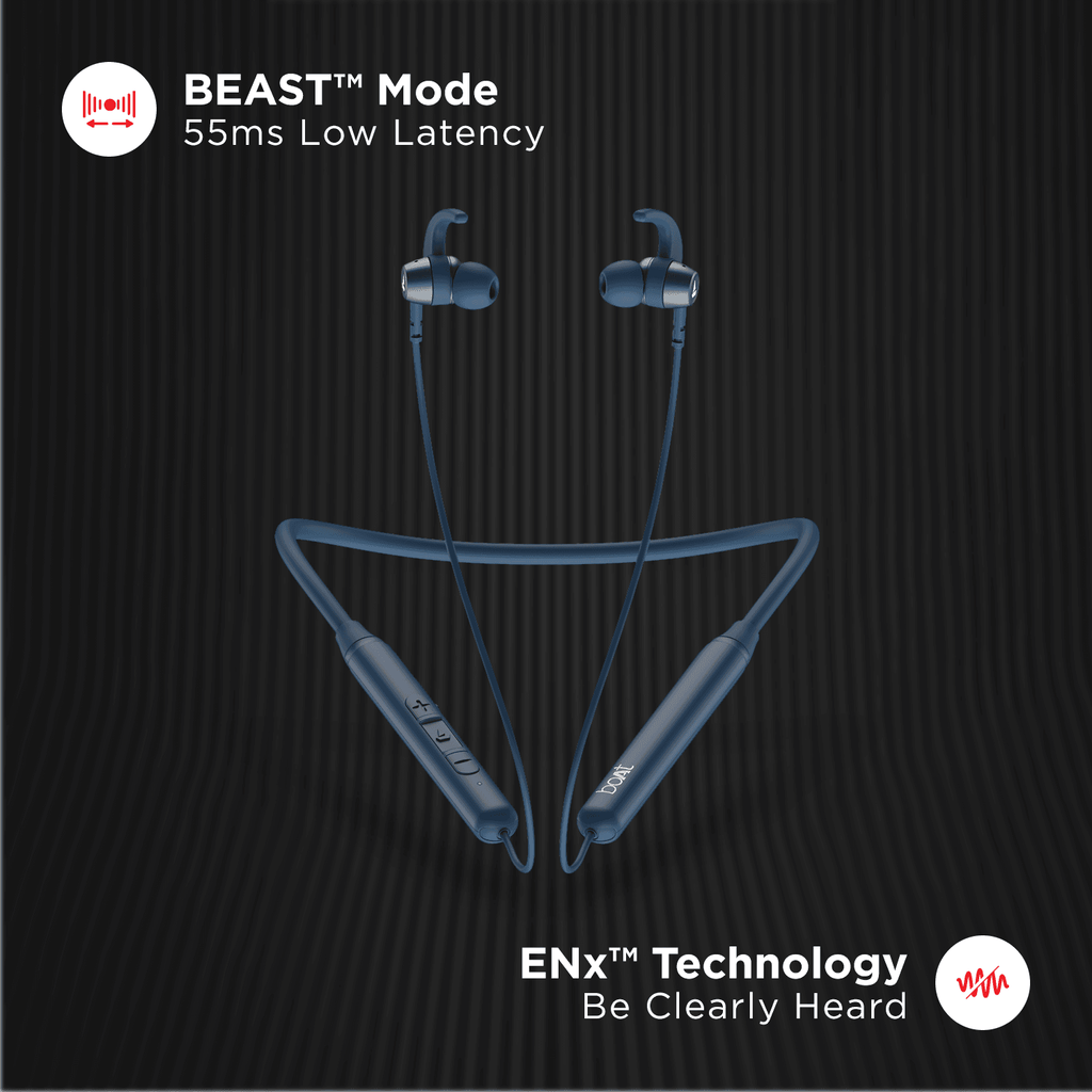 boAt Rockerz 260 | Wireless Bluetooth Earphone with Insta Wake N' Pair, Quad Mics with ENx Technology & ASAP™ Charge