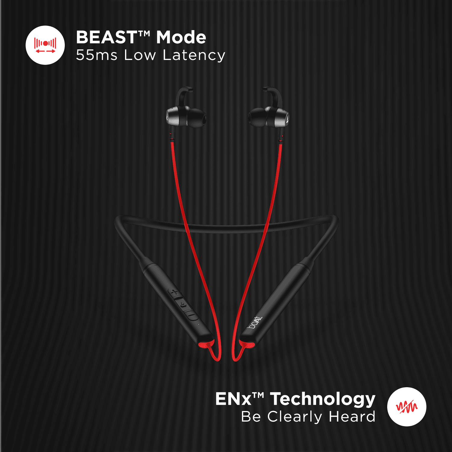 boAt Rockerz 260 | Wireless Bluetooth Earphone with Insta Wake N' Pair, Quad Mics with ENx Technology & ASAP™ Charge