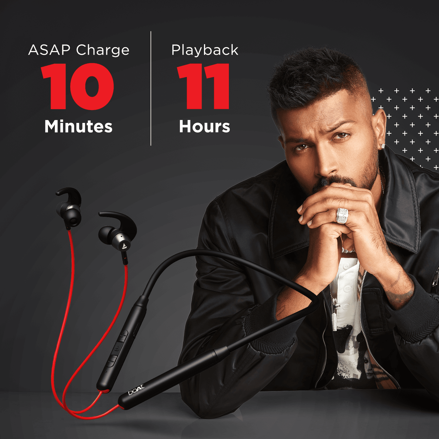 boAt Rockerz 260 | Wireless Bluetooth Earphone with Insta Wake N' Pair, Quad Mics with ENx Technology & ASAP™ Charge