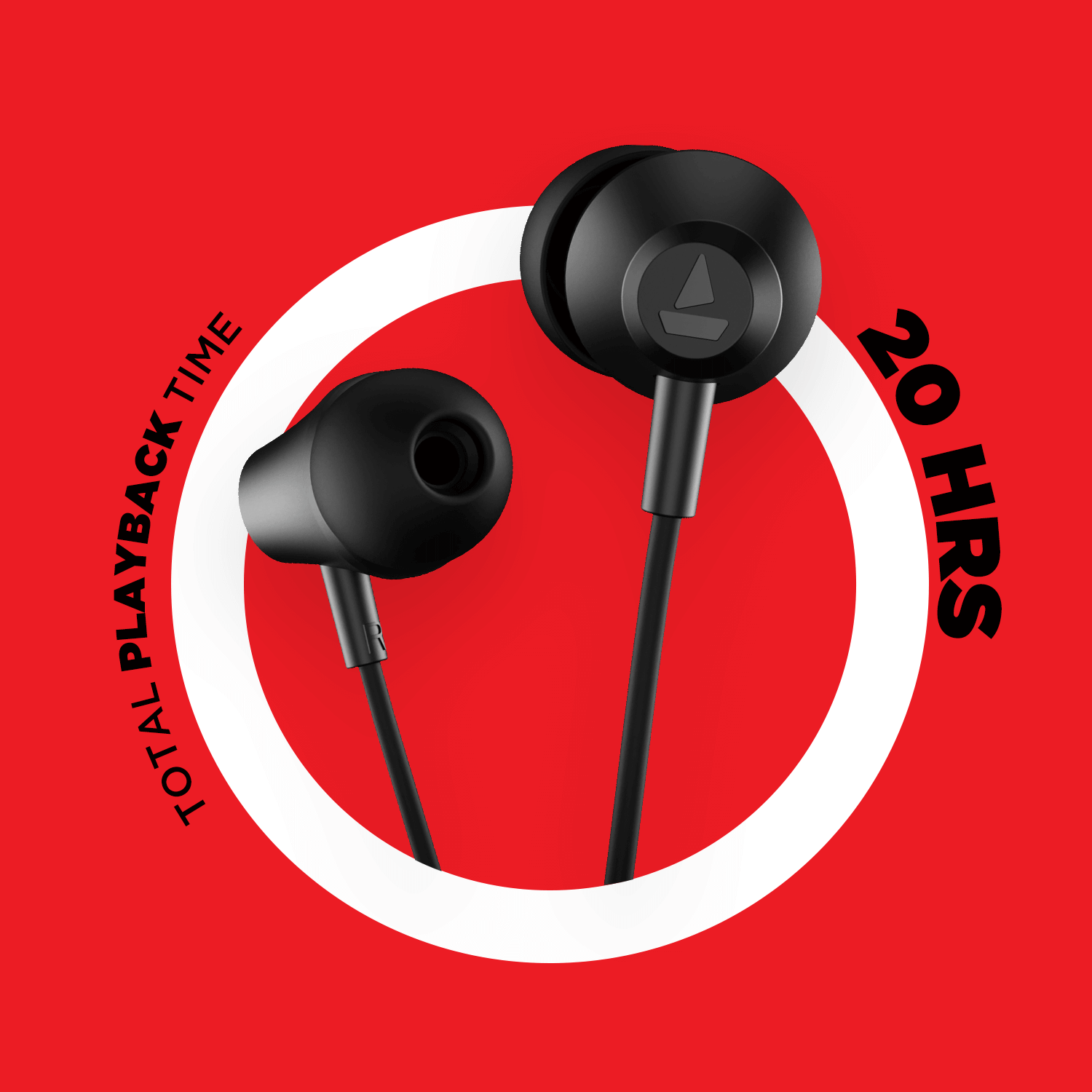 boAt Rockerz 375 | Wireless Earphone with 10mm Driver in both Ears, Upto 20Hrs Playback, BEAST™ Mode with 3D Spatial Sound, boAt Signature Sound