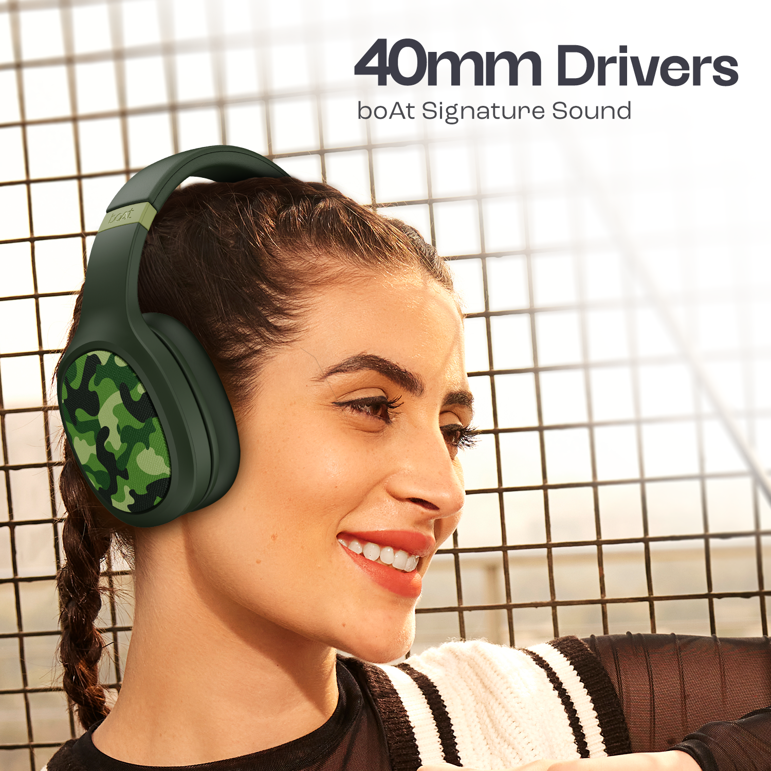 boAt Rockerz 460 | Wireless Headphone with 40mm Drivers, 30 HRS of Fuel, ENx™ Technology For Clear Calls, Dual Pairing