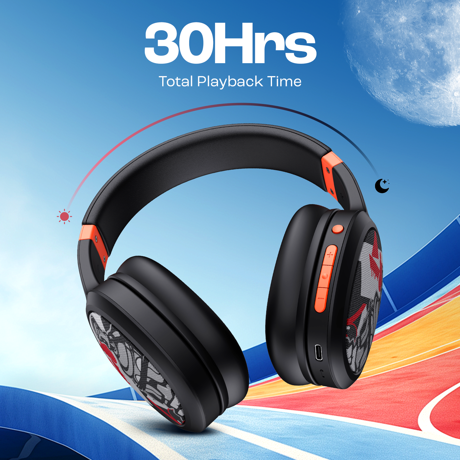 boAt Rockerz 460 | Wireless Headphone with 40mm Drivers, 30 HRS of Fuel, ENx™ Technology For Clear Calls, Dual Pairing