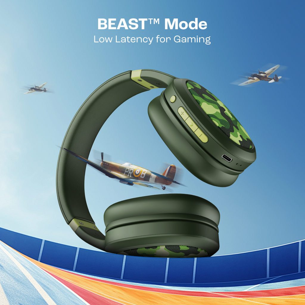 boAt Rockerz 460 | Wireless Headphone with 40mm Drivers, 30 HRS of Fuel, ENx™ Technology For Clear Calls, Dual Pairing