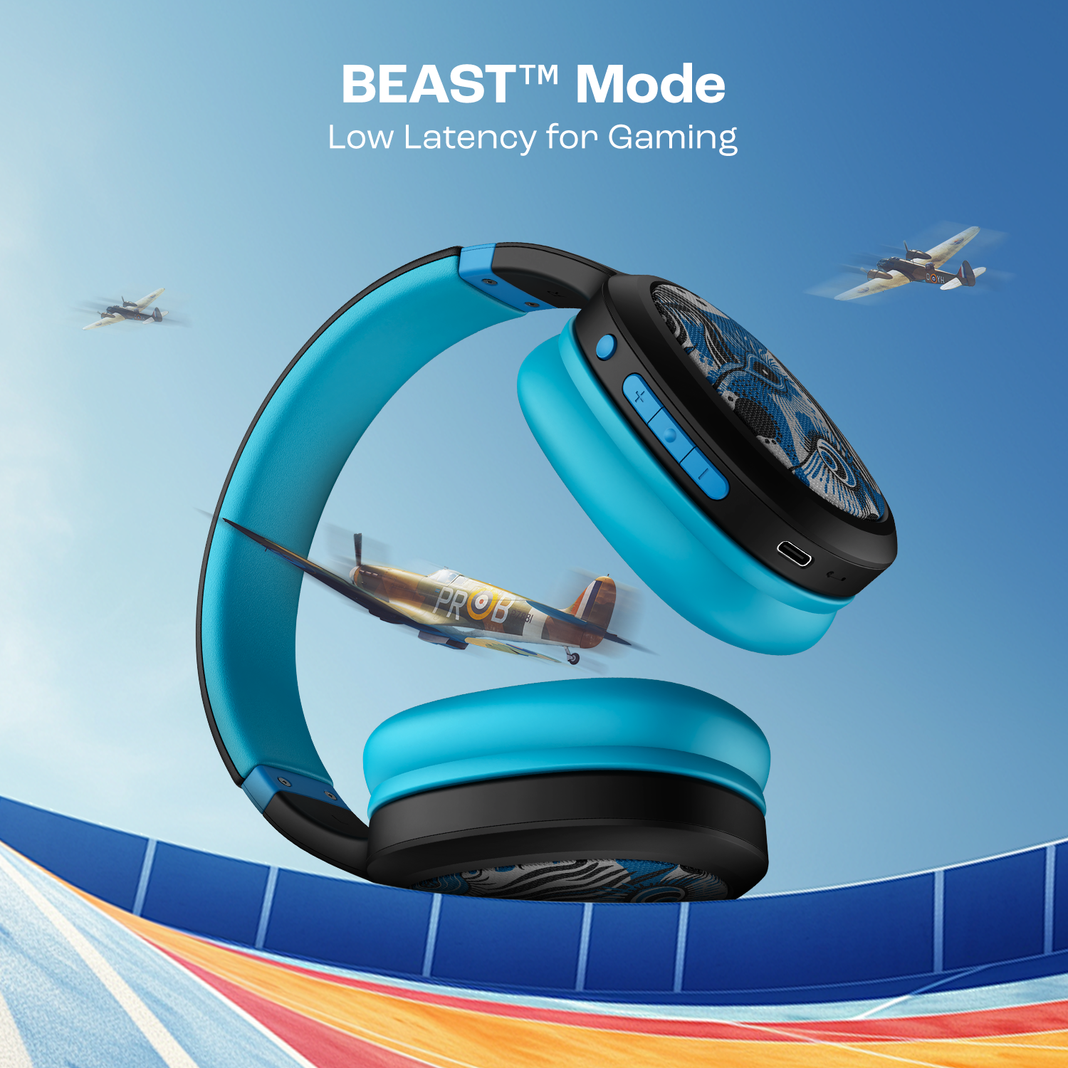 boAt Rockerz 460 | Wireless Headphone with 40mm Drivers, 30 HRS of Fuel, ENx™ Technology For Clear Calls, Dual Pairing