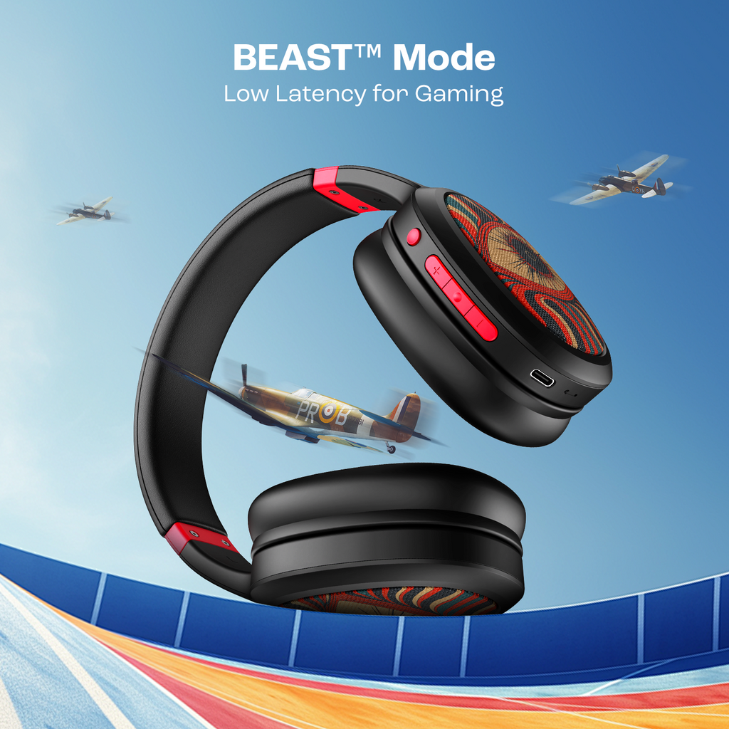 boAt Rockerz 460 | Wireless Headphone with 40mm Drivers, 30 HRS of Fuel, ENx™ Technology For Clear Calls, Dual Pairing