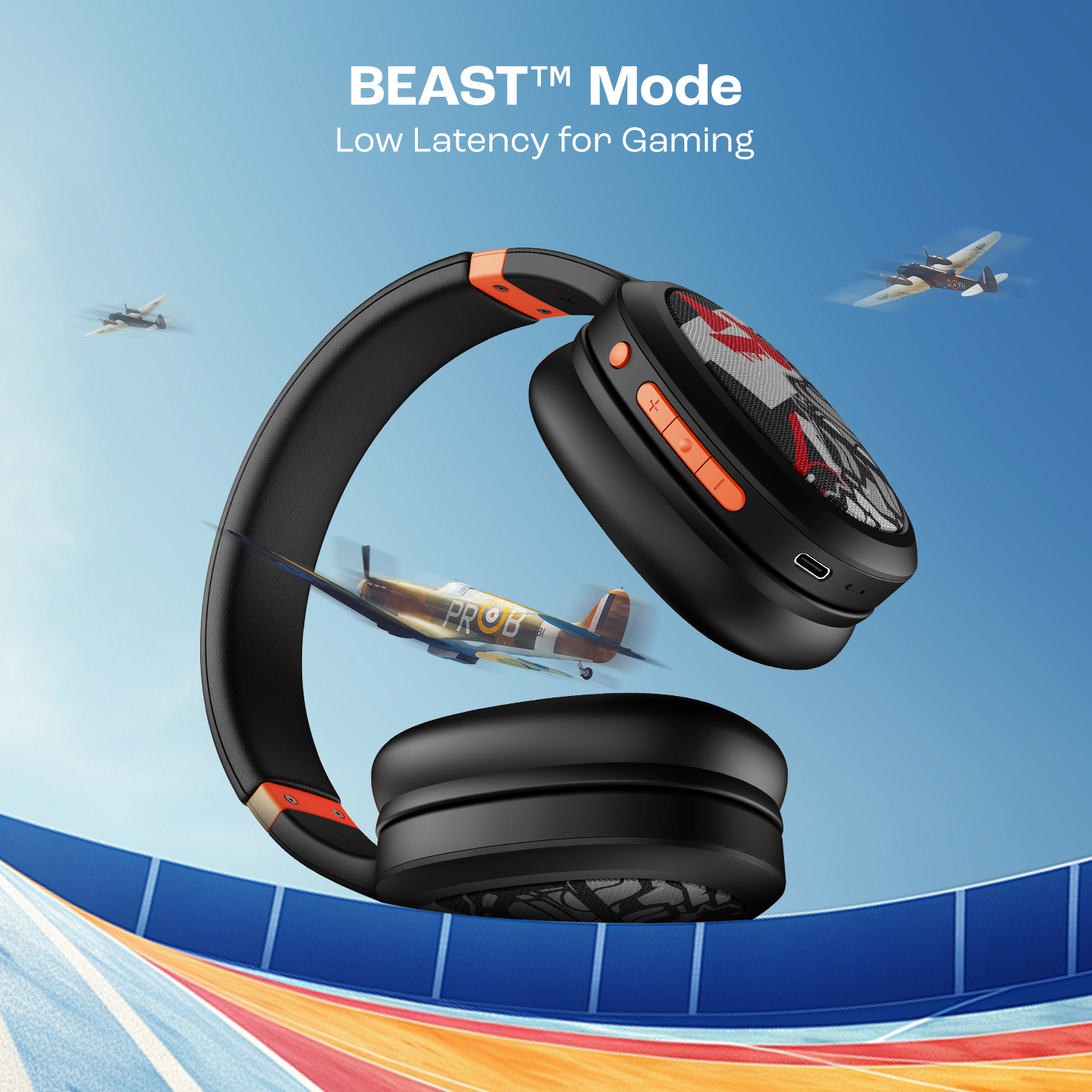 boAt Rockerz 460 | Wireless Headphone with 40mm Drivers, 30 HRS of Fuel, ENx™ Technology For Clear Calls, Dual Pairing