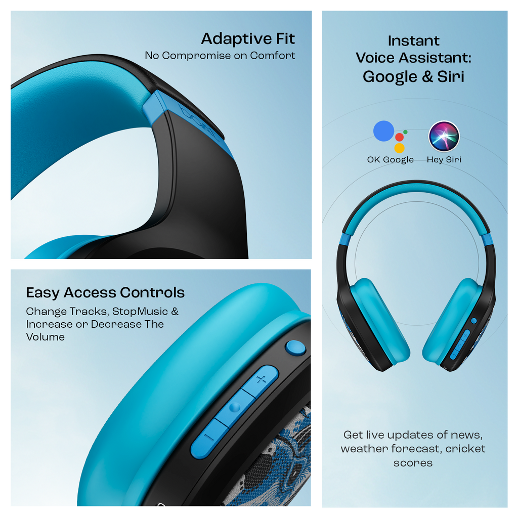 boAt Rockerz 460 | Wireless Headphone with 40mm Drivers, 30 HRS of Fuel, ENx™ Technology For Clear Calls, Dual Pairing