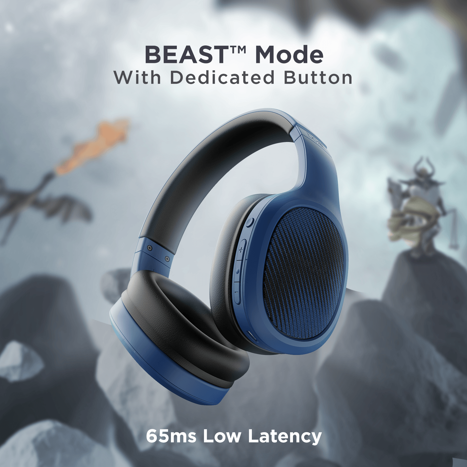 boAt Rockerz 460 | Wireless Headphone with 40mm Drivers, 30 HRS of Fuel, ENx™ Technology For Clear Calls, Dual Pairing