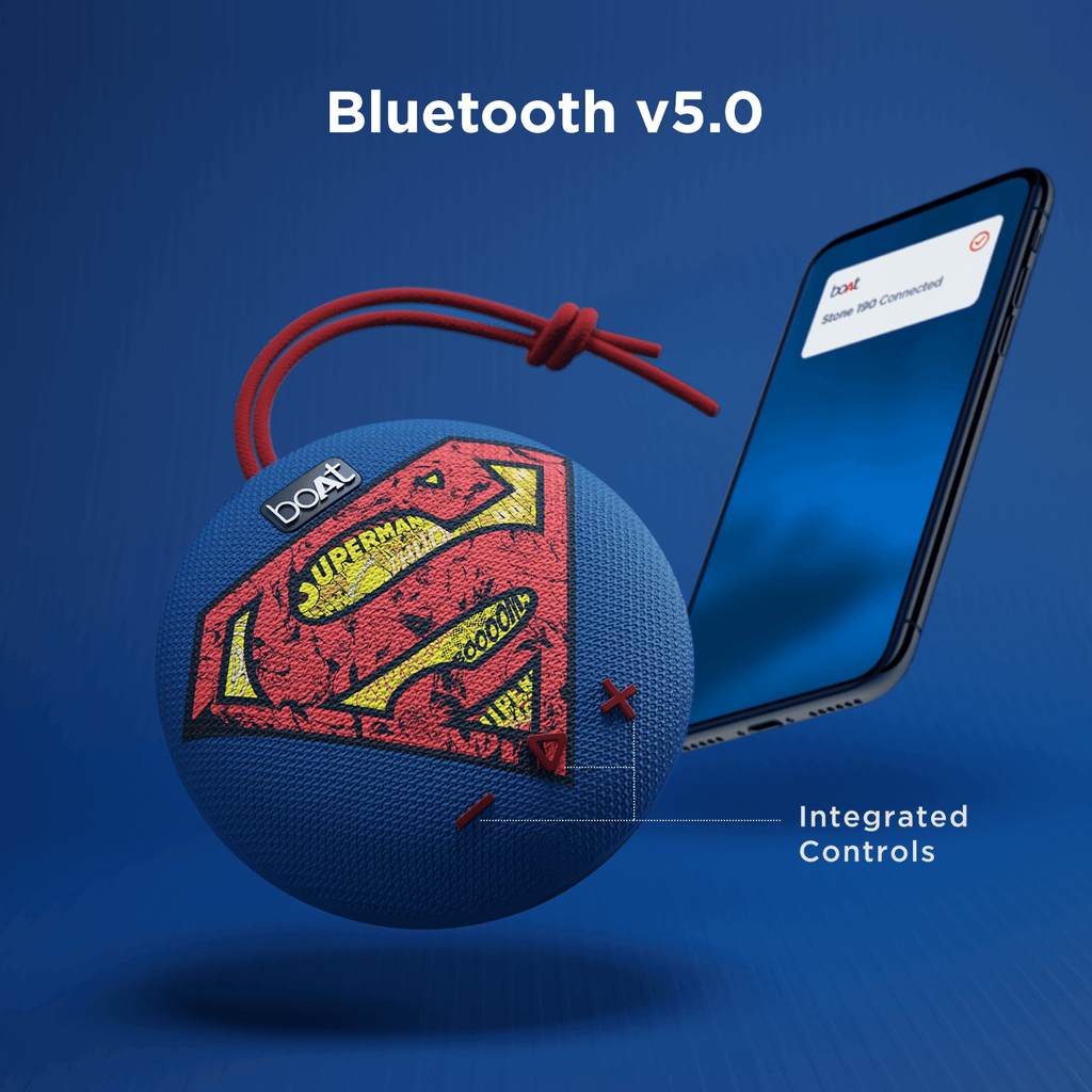 Stone 190 DC Edition | Wireless Bluetooth Speaker with 52mm Dynamic Drivers, 4H Playback, Bluetooth v5.0
