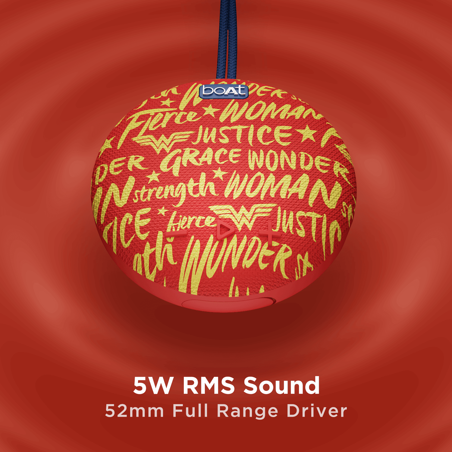 boAt Stone 190 Wonder Women DC Edition | Portable Bluetooth Speaker with 5W RMS Sound, 4 Hours Playback, Bluetooth v5.0