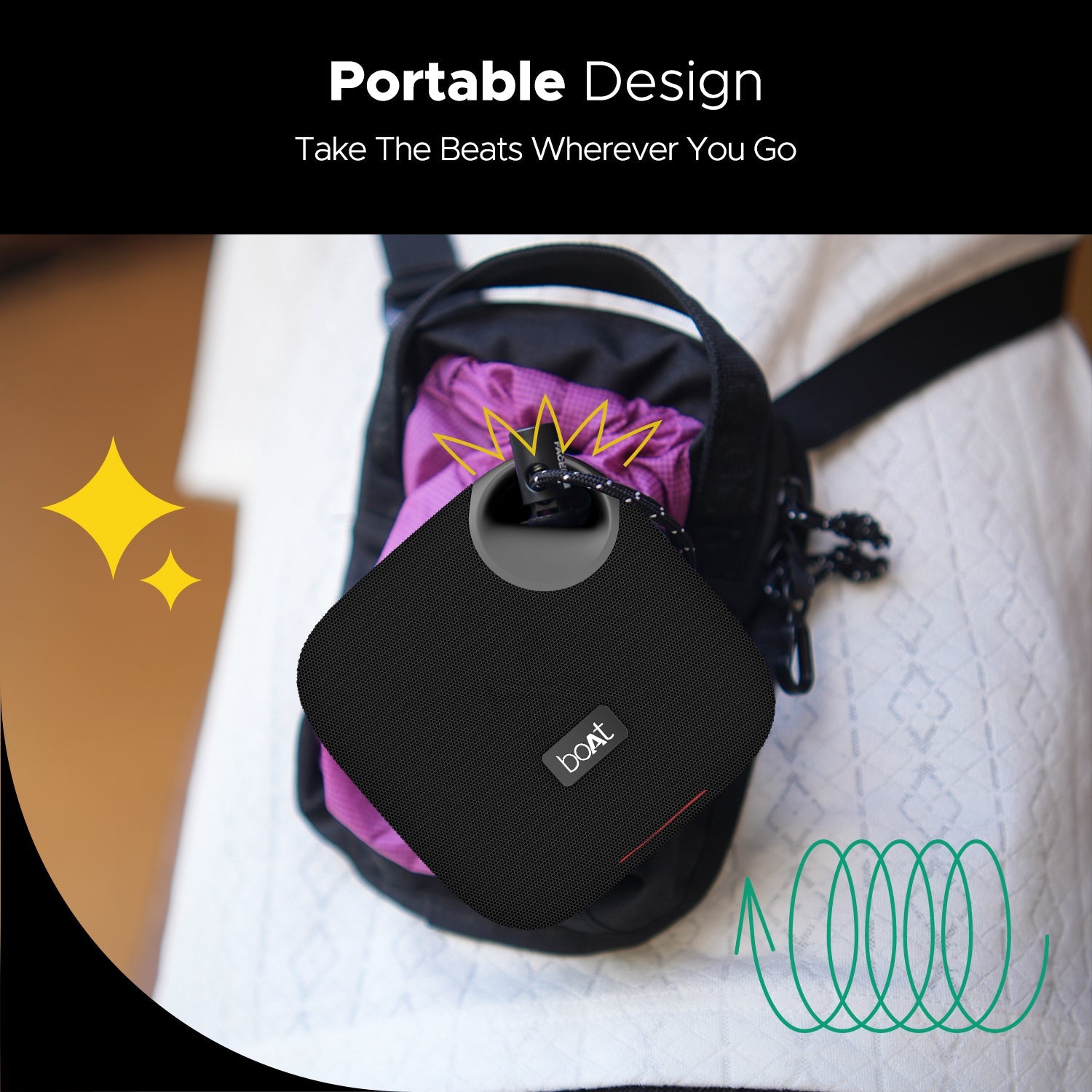boAt Stone 193 Pro | Portable Bluetooth Speaker with 5W boAt Signature Sound, 12 Hours Playback, TWS Functionality