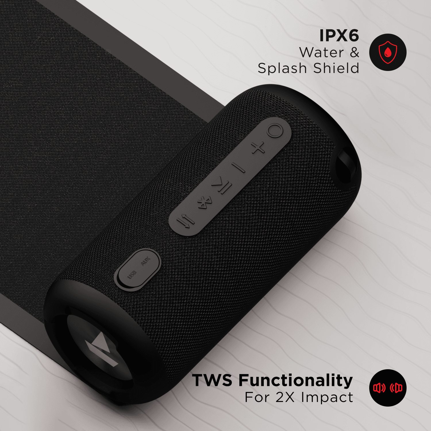 boAt Stone 850 | TWS Bluetooth Speaker with 16W boAt Signature Sound, 13 Hours of Playback, 150 Min Playtime in 15 Min Charge