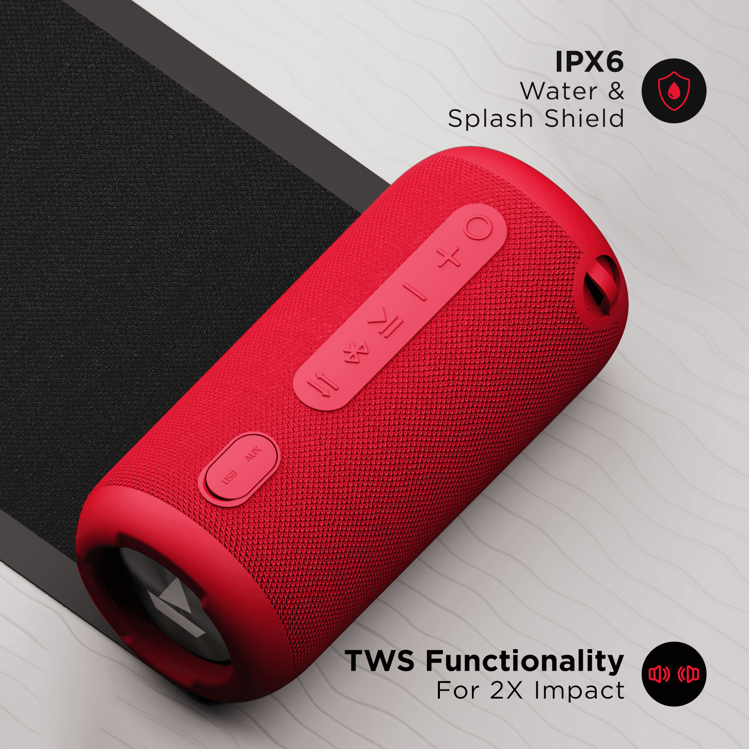boAt Stone 850 | TWS Bluetooth Speaker with 16W boAt Signature Sound, 13 Hours of Playback, 150 Min Playtime in 15 Min Charge