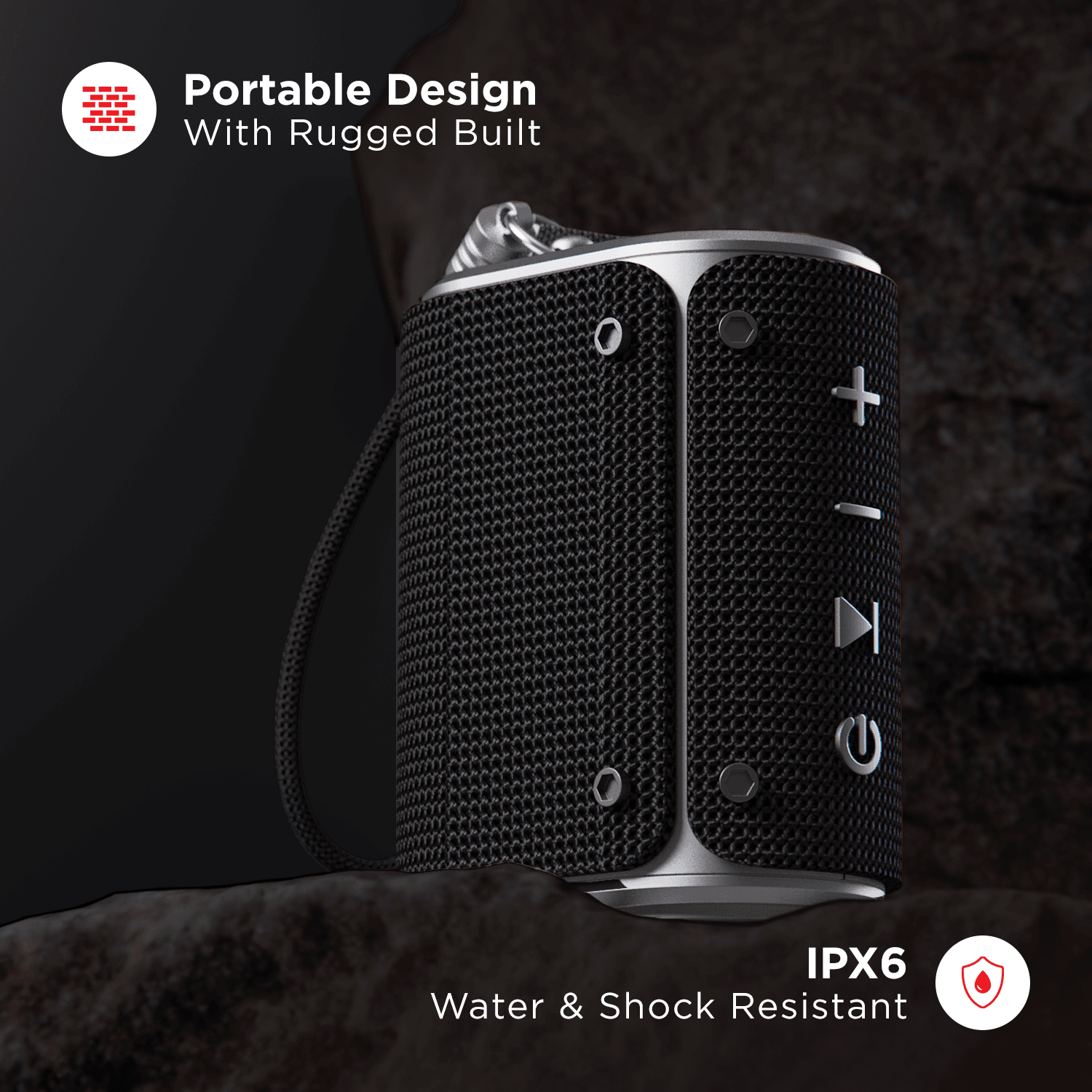 boAt Stone Grenade Rtl | Bluetooth Speakers with 1.75” Full-range Drivers, High Fidelity Stereo Sound, Up to 7hrs Nonstop Playback