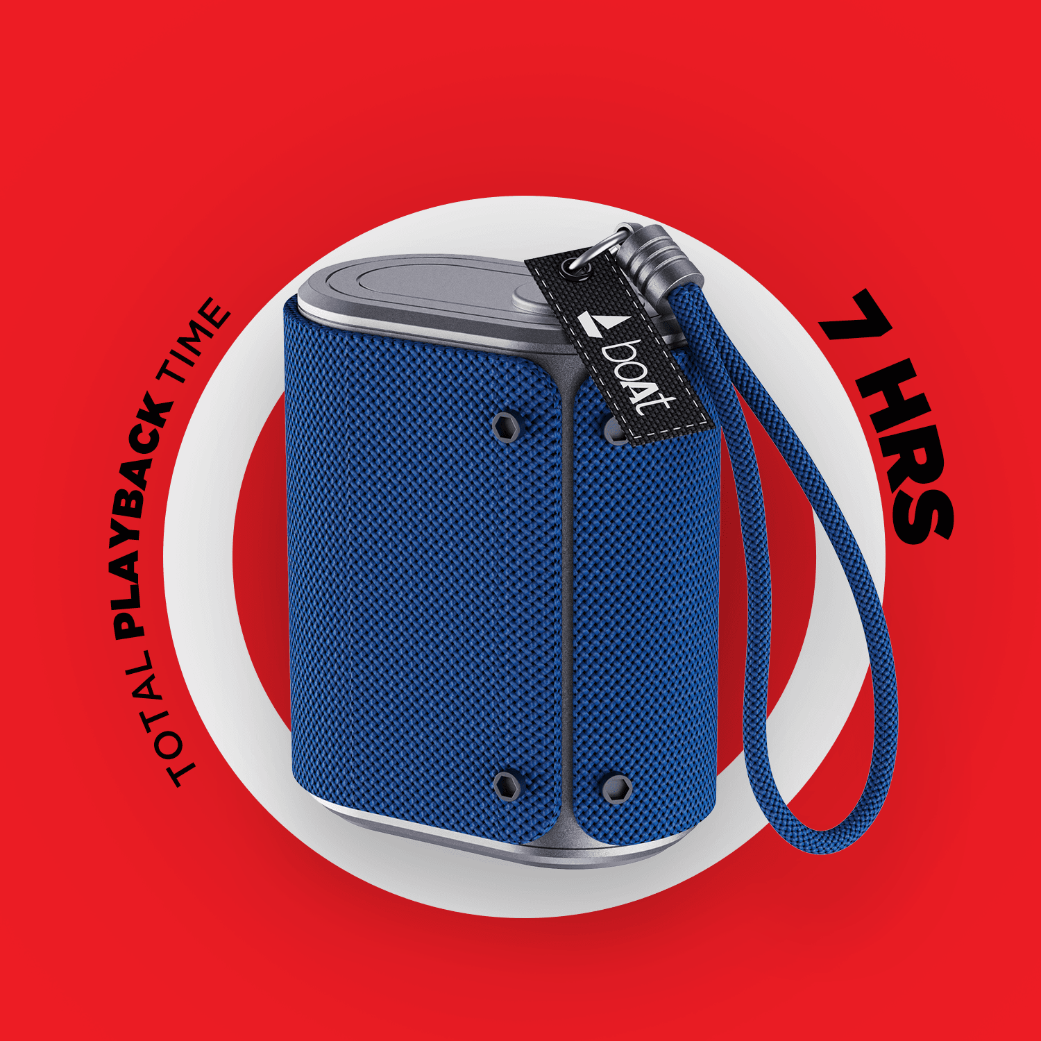 boAt Stone Grenade Rtl | Bluetooth Speakers with 1.75” Full-range Drivers, High Fidelity Stereo Sound, Up to 7hrs Nonstop Playback
