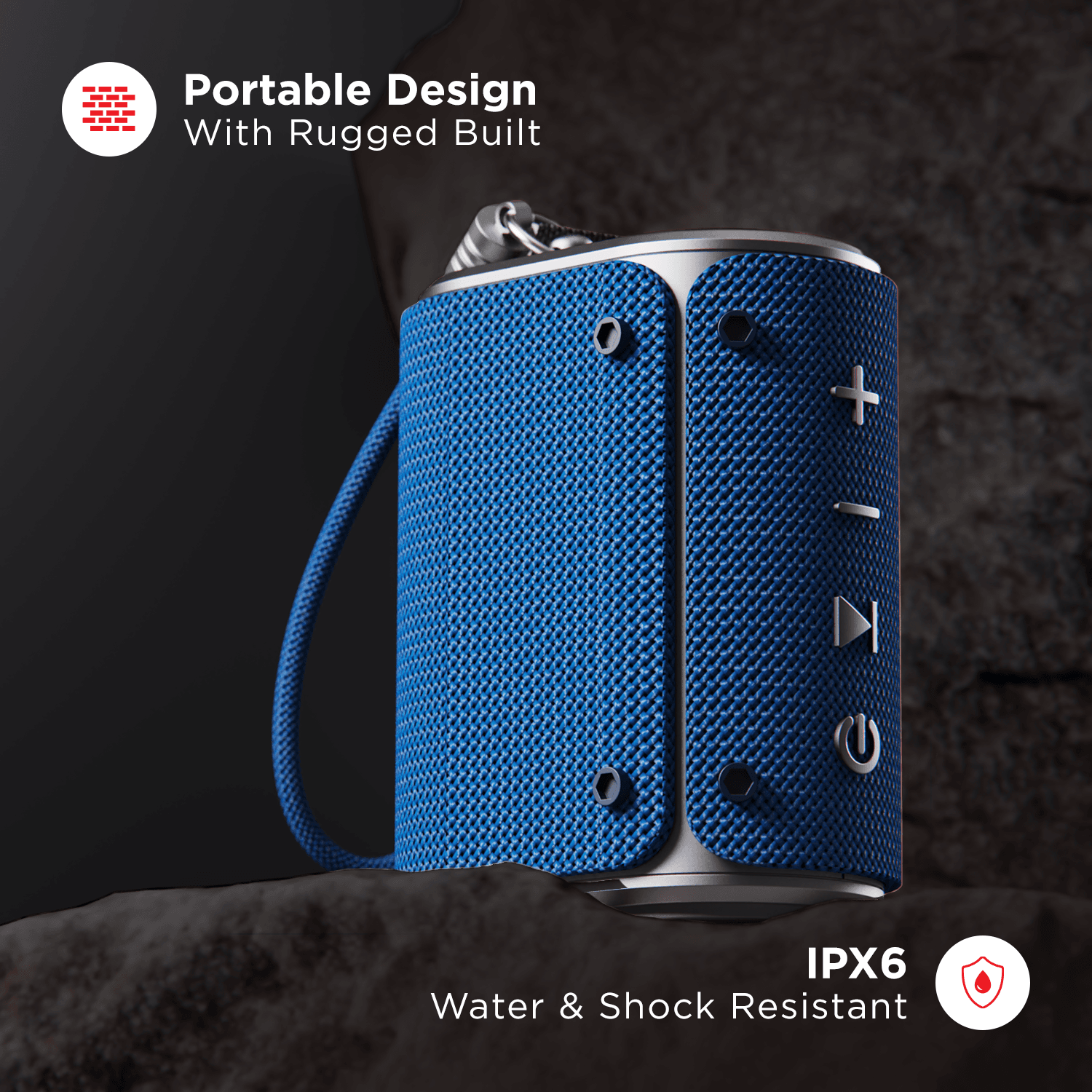 boAt Stone Grenade Rtl | Bluetooth Speakers with 1.75” Full-range Drivers, High Fidelity Stereo Sound, Up to 7hrs Nonstop Playback